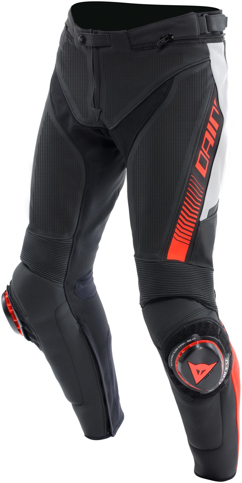 Dainese Motorradhose Super Speed S26 perforierte Motorrad Lederhose Knieprotektoren enthalten
