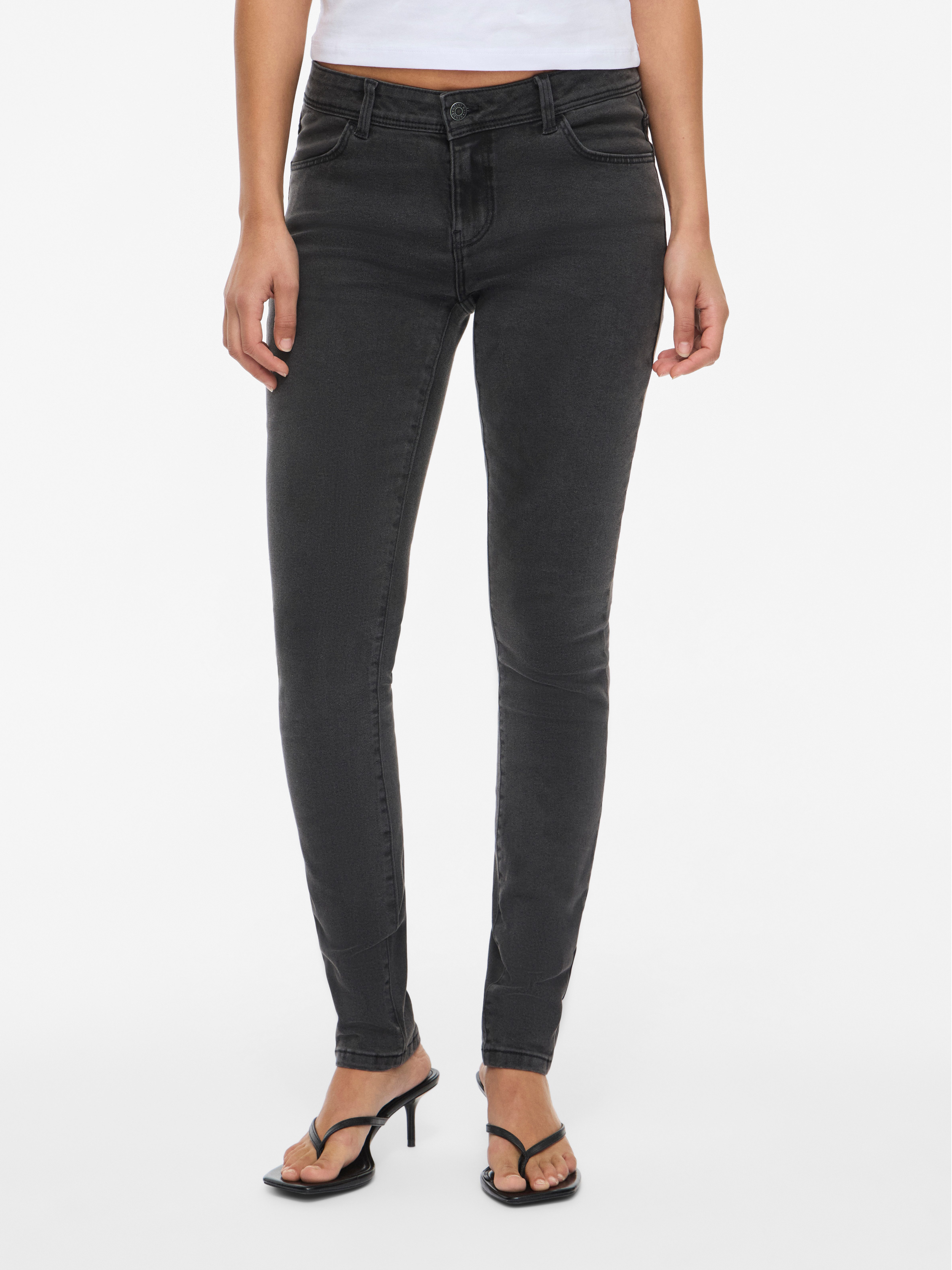 Noisy may Skinny-fit-Jeans NMRAE LW SKINNY JEANS VI634DG Baumwollmischung