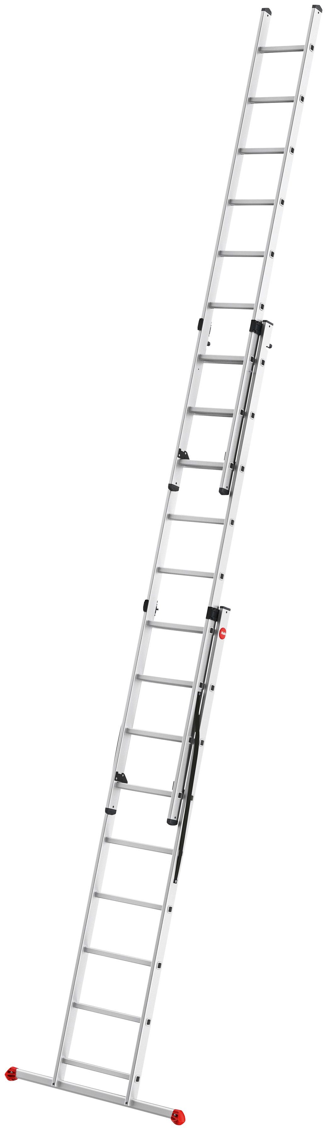 Hailo Vielzweckleiter HobbyStep combi (Set), Aluminium Kombileiter 3-teilig 3x9 Sprossen