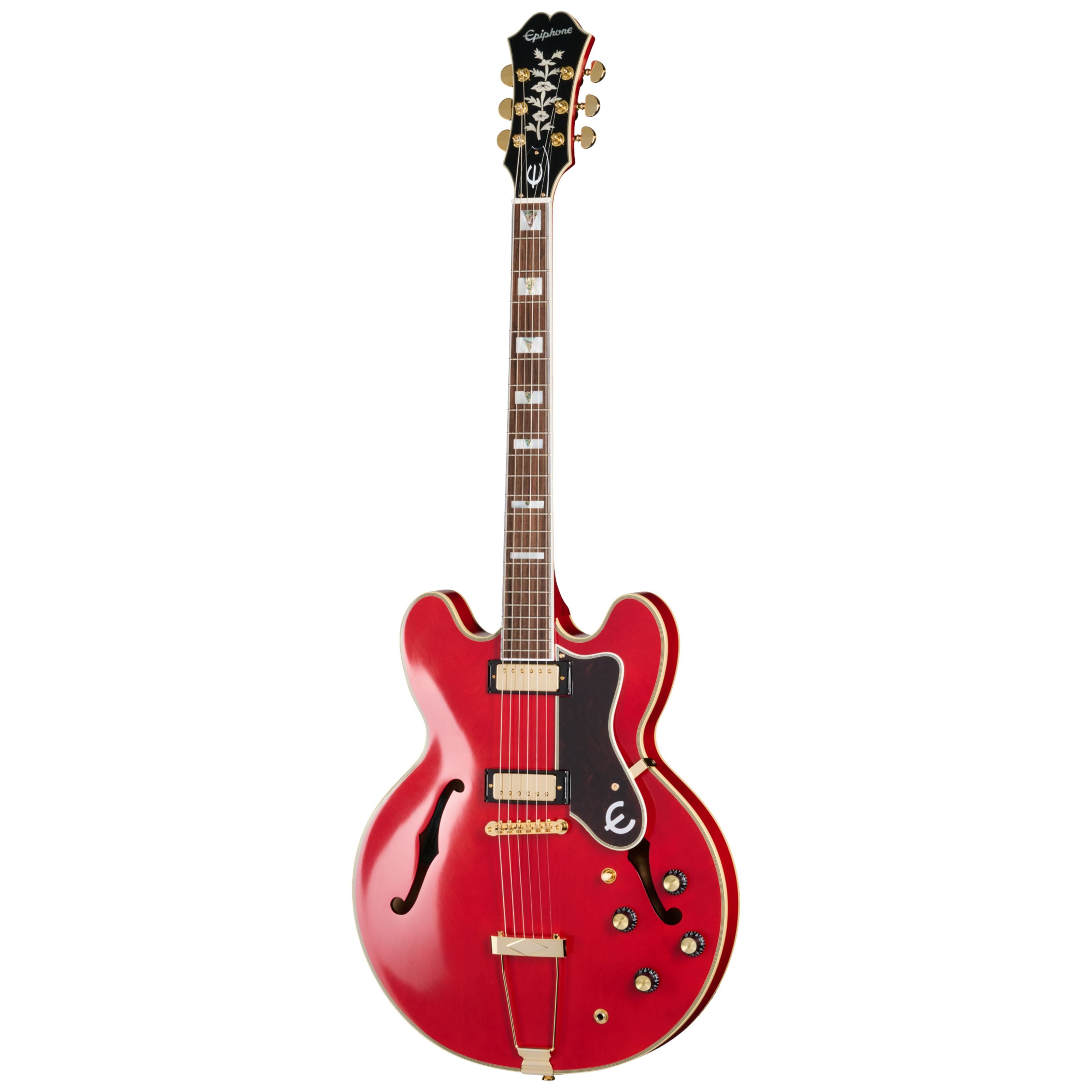 Epiphone E-Gitarre, E-Gitarren, Andere Modelle, Masterbilt Gem Archer Sheraton Cherry Red - E-Gitarre