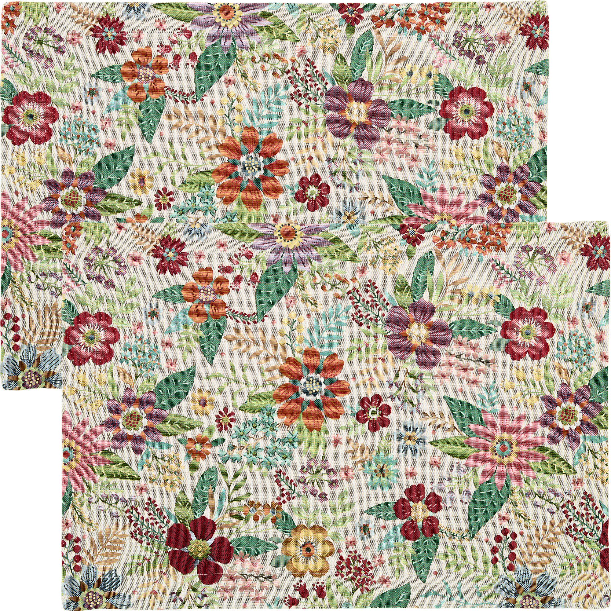Platzset Tischset "Blumen" 2er-Pack