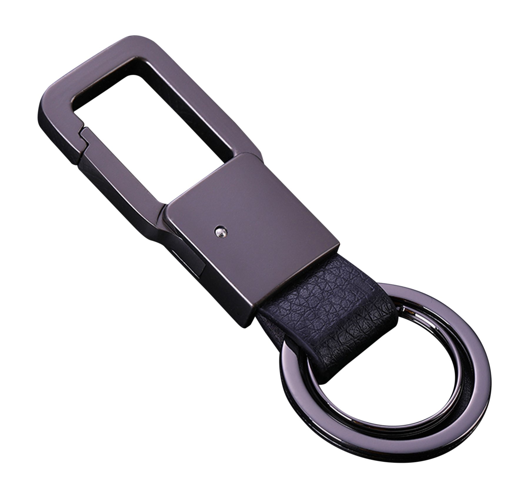 Cerbery Schlüsselanhänger Eleganter Schlüsselanhänger aus Leder mit Ringen günstig online kaufen