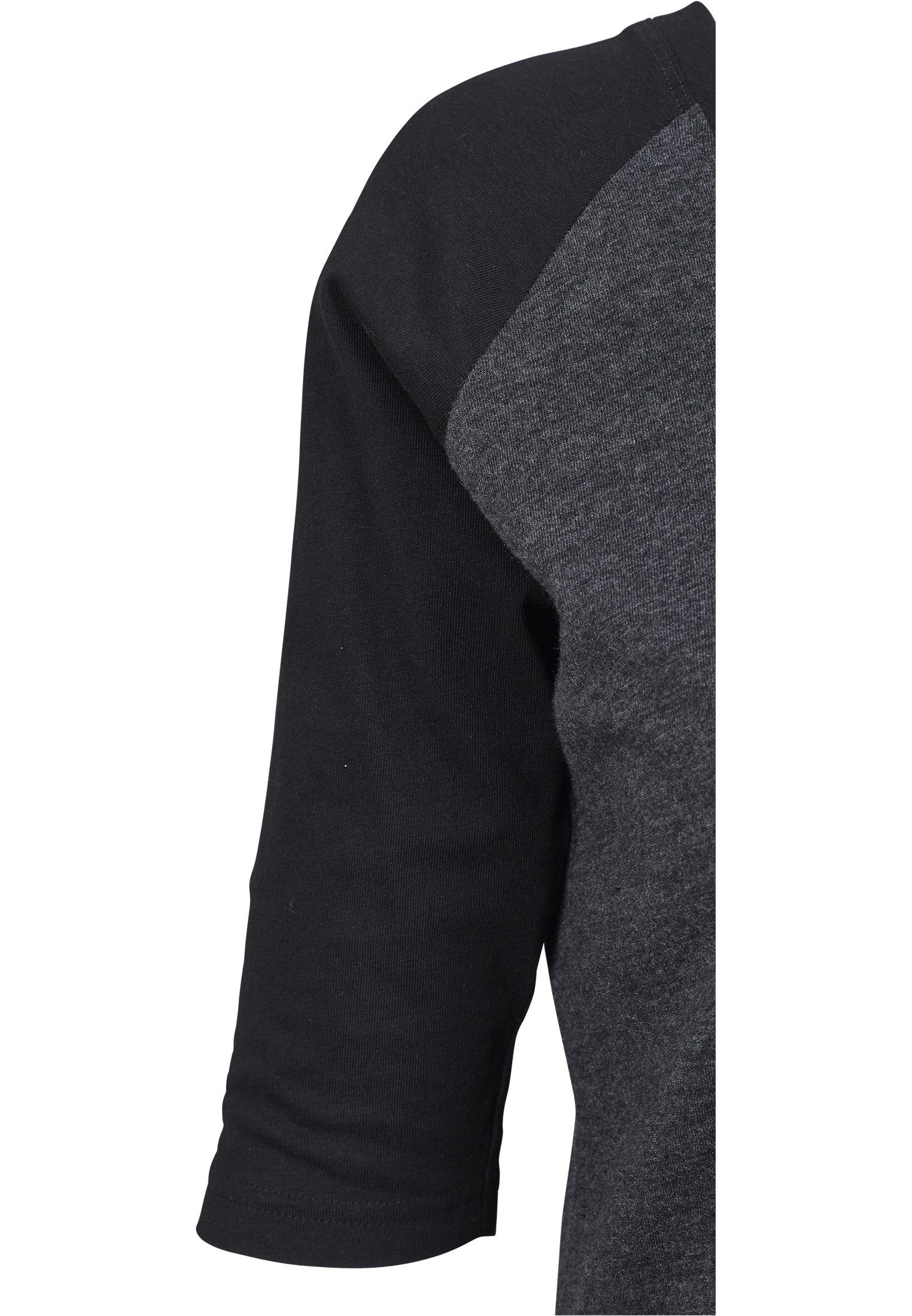 URBAN CLASSICS Kurzarmshirt Ladies Contrast (1-tlg) charcoal/black Tee Raglan 3/4 Damen