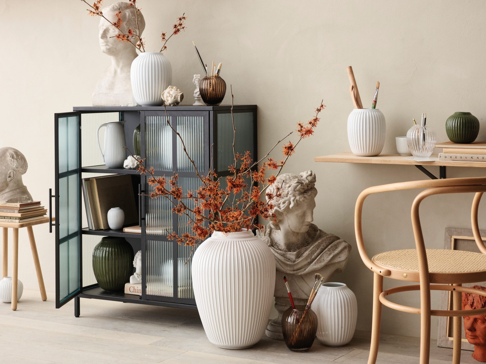 Kähler Dekovase Kähler Hammershøi Vase H21 cm Weiß günstig online kaufen