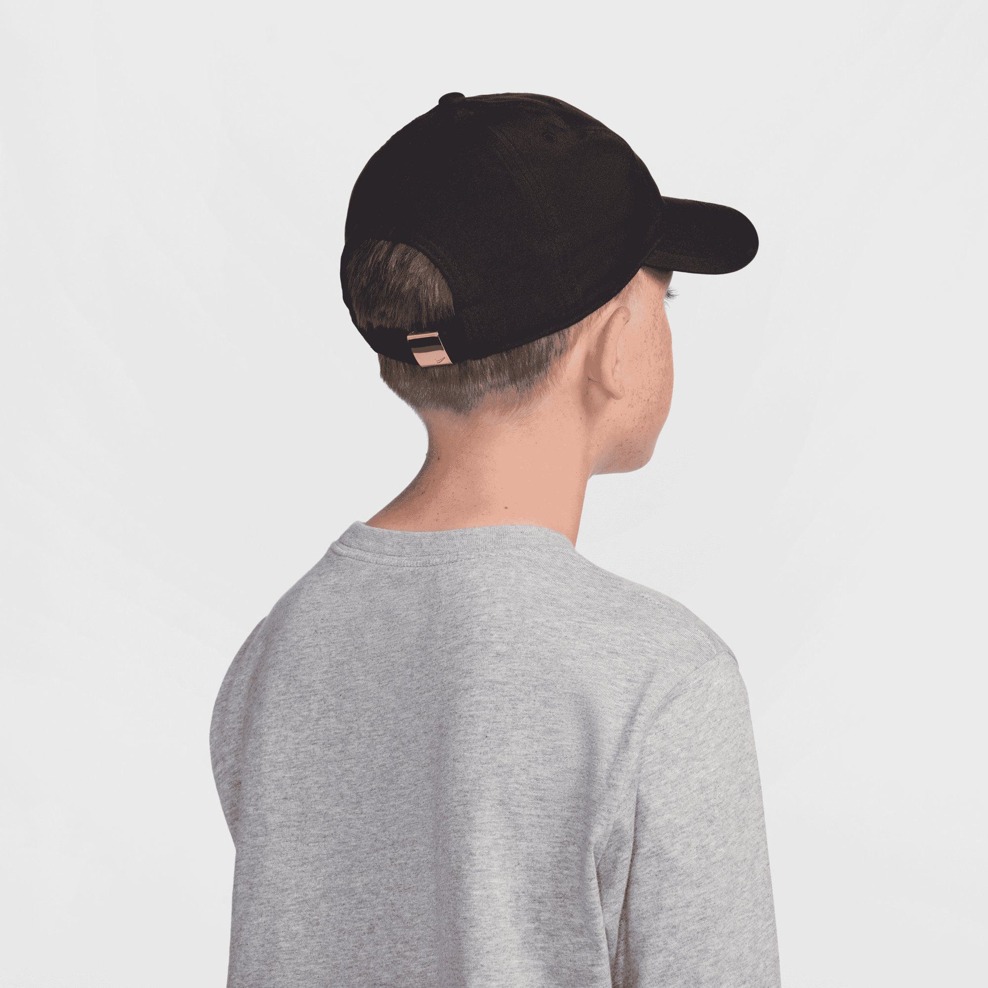 Nike Baseball Cap Nike Kinder Kappe Kids Unstructured Metal Swoosh Cap FB5064