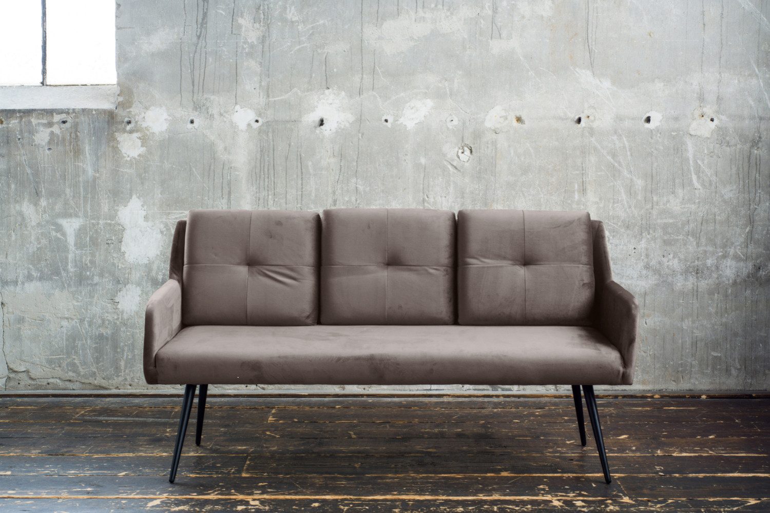 KAWOLA Sitzbank PIRI, Esszimmerbank Velvet verschiedene Farben günstig online kaufen