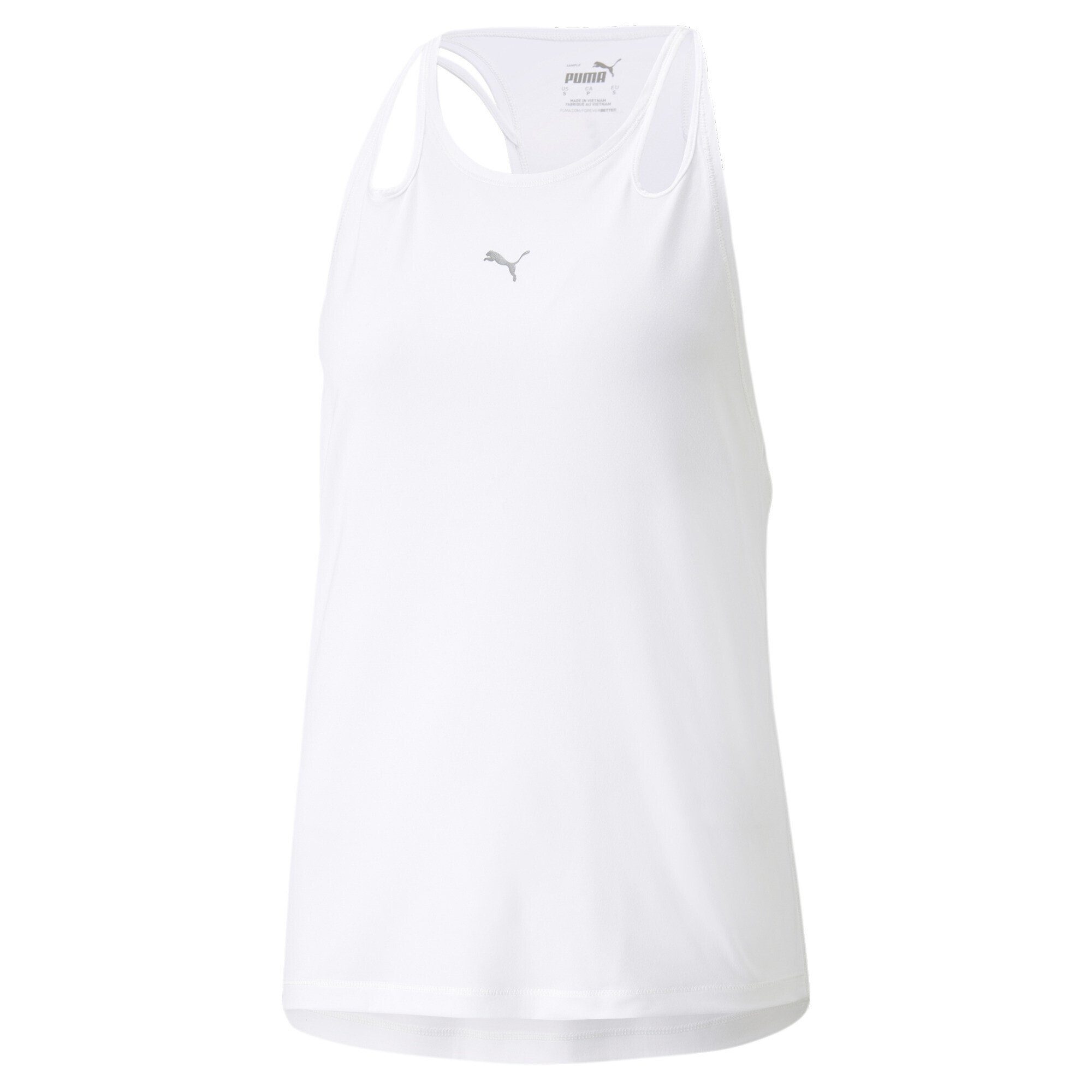 PUMA White Tanktop Trainingsshirt Damen CLOUDSPUN Run