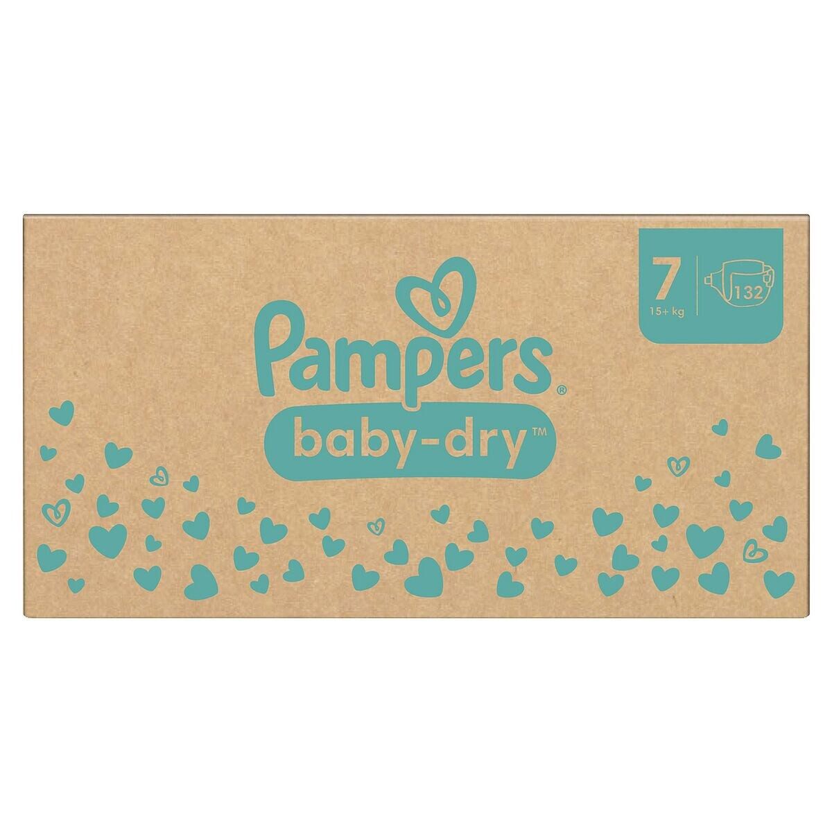 Pampers Windeln baby-dry Monatsbox, Gr.7 (15+ kg) 132 Stück