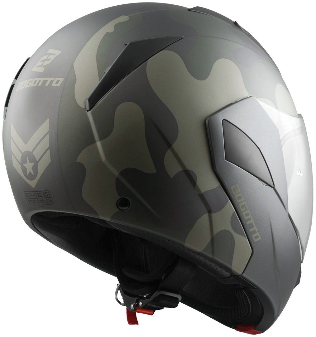 Bogotto Motorradhelm V280 Camo Klapphelm