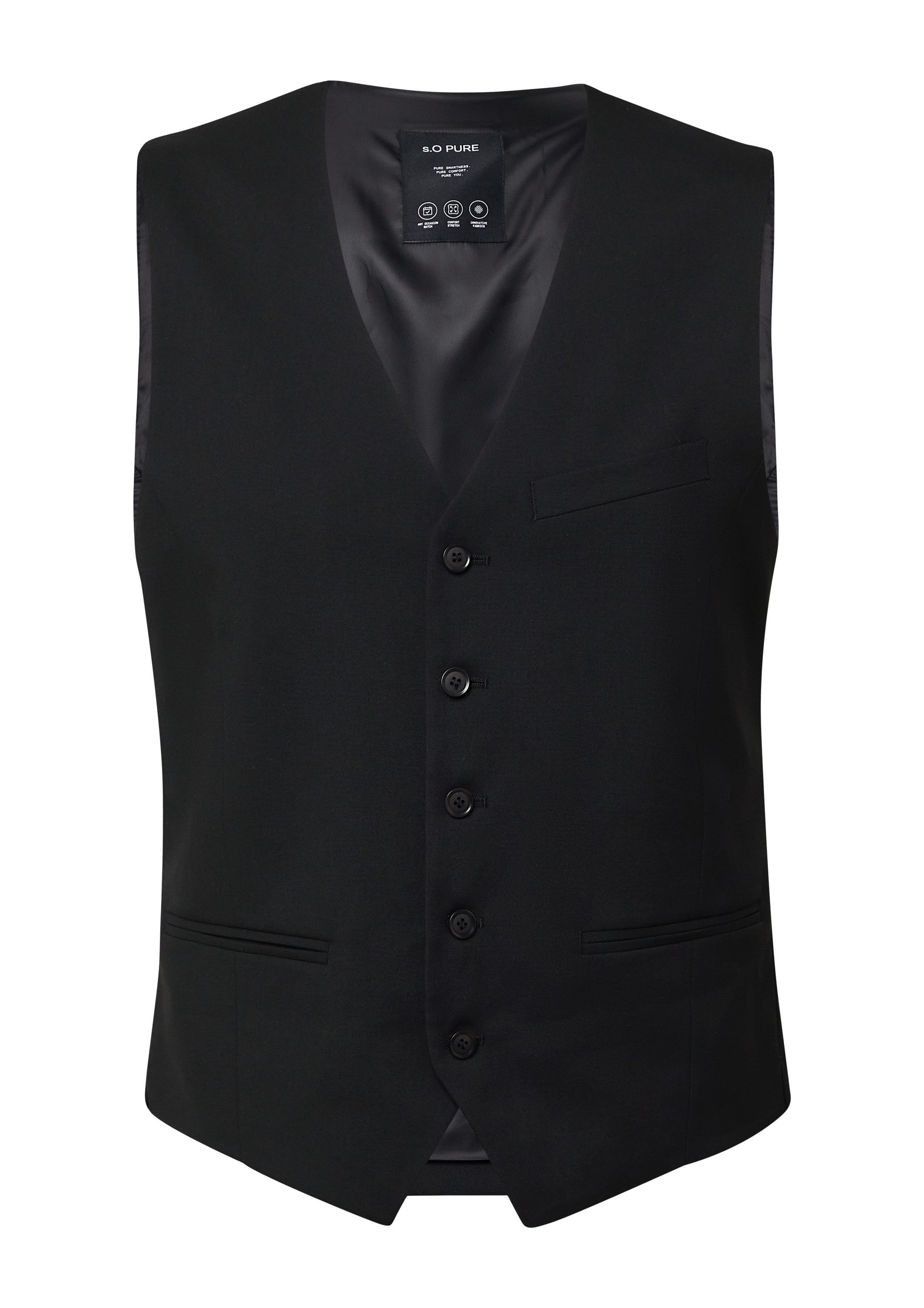 s.Oliver Funktionsweste Indoor-Weste S.OPURE s.O PURE: Anzugweste im Slim Fit