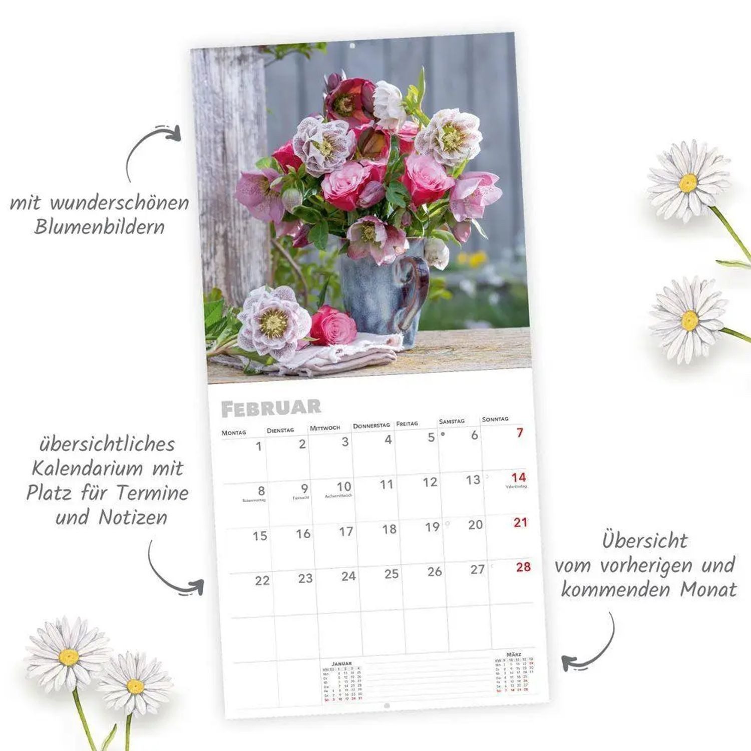 Trötsch Verlag Wandkalender TRÖTSCH - Broschürenkalender Blumenkalender 2027 – Bild 3 von 4