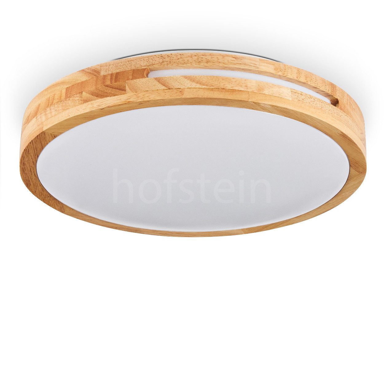 hofstein Deckenleuchte moderne Deckenlampe aus Metall/Bambus/Kunststoff in günstig online kaufen
