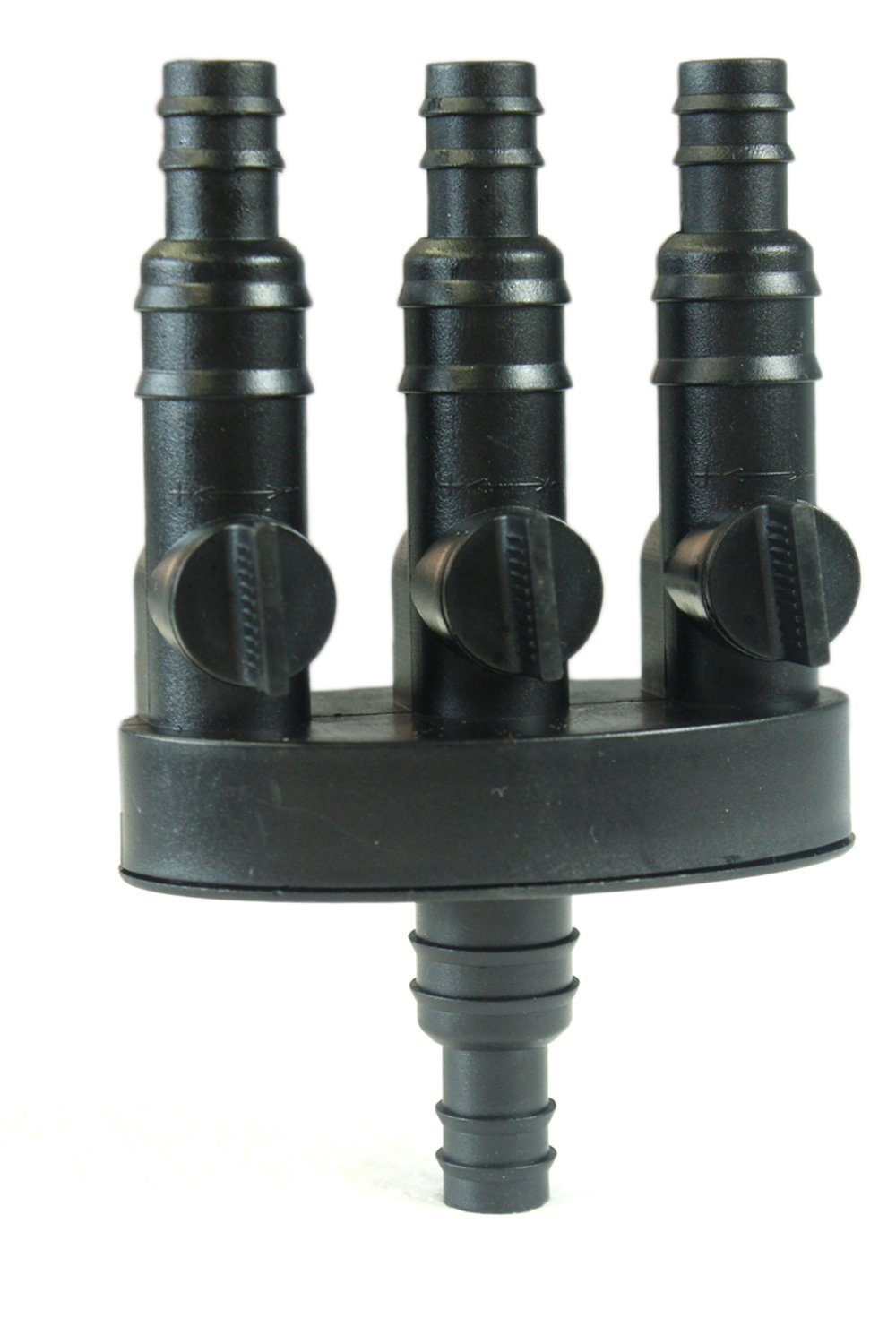 Arnusa Schlauchkupplung 1/2" und 3/4" Anschluss, (Springbrunnen Schlauchverteiler 3 Wege), Stufenlos regulierbar für Wasserspiele