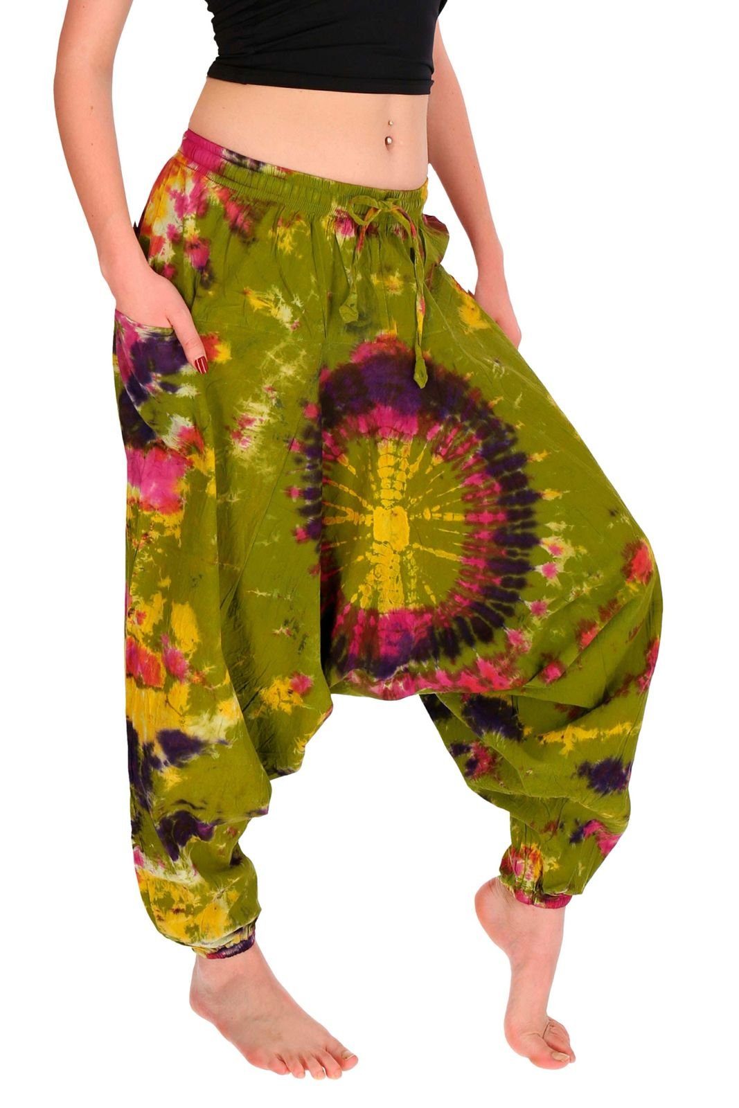 KUNST UND MAGIE Haremshose Bunte Tie günstig online kaufen