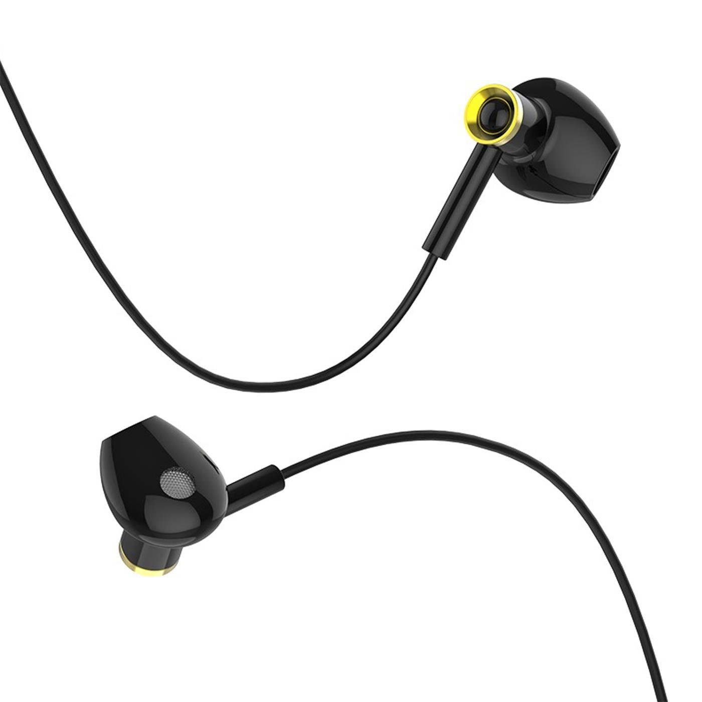 Klinke M47 In HOCO mm Beats) mit Mikrofon 3,5mm Schwarz Canorous Headset Klinke Smartphone-Headset (Köpfhörer 3.5 Ear