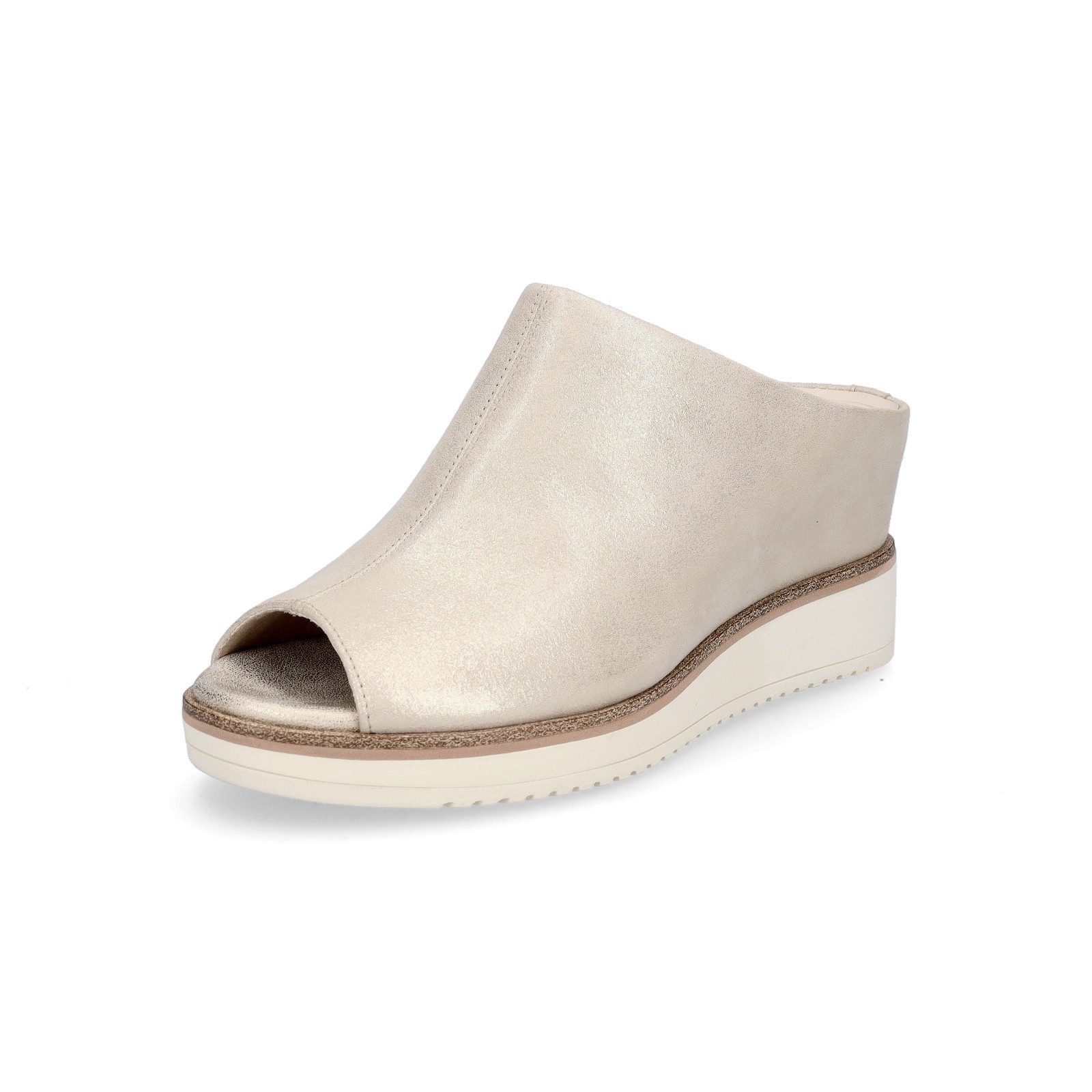Tamaris Tamaris Damen Pantolette champagner Pantolette günstig online kaufen