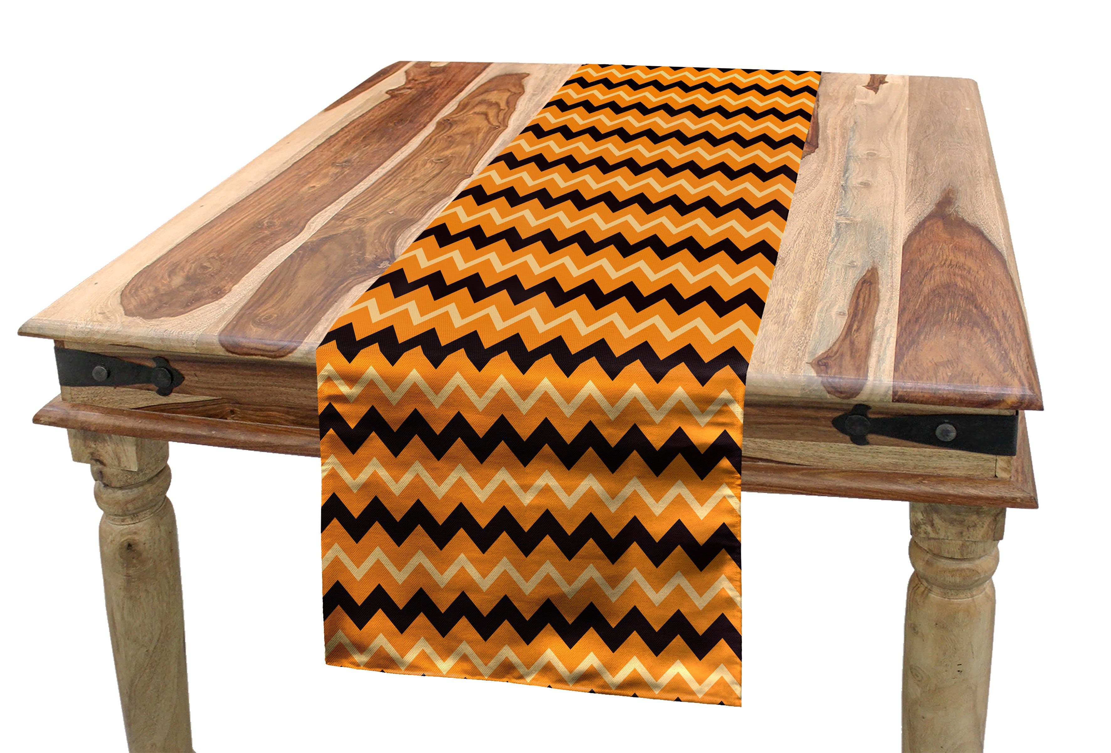 Abakuhaus Tischläufer Esszimmer Küche Rechteckiger Dekorativer Tischläufer, Streifen Geometrische Linien Zusammensetzung