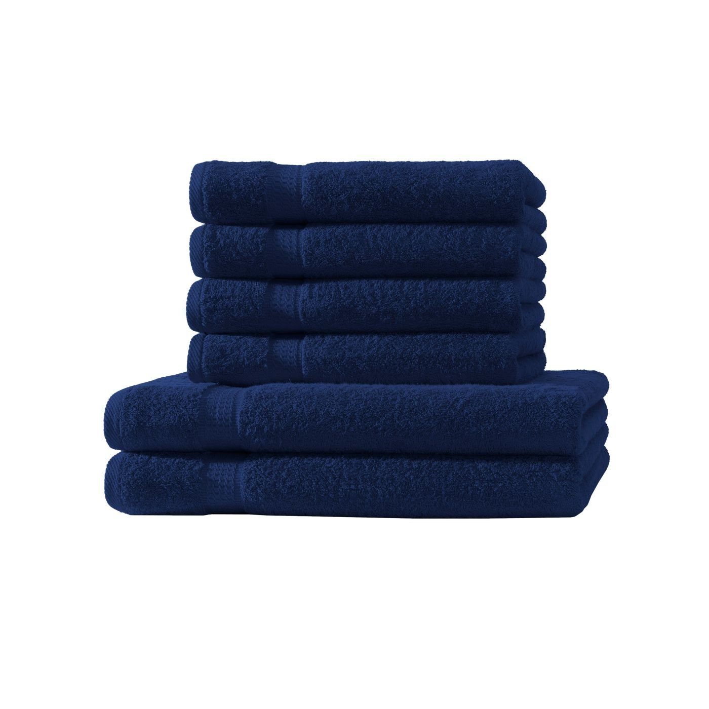 100% soma Baumwolle, Uni Baumwolle (1-St) Handtuchset, Handtuch Handtücher Bordüre Frotteeware mit