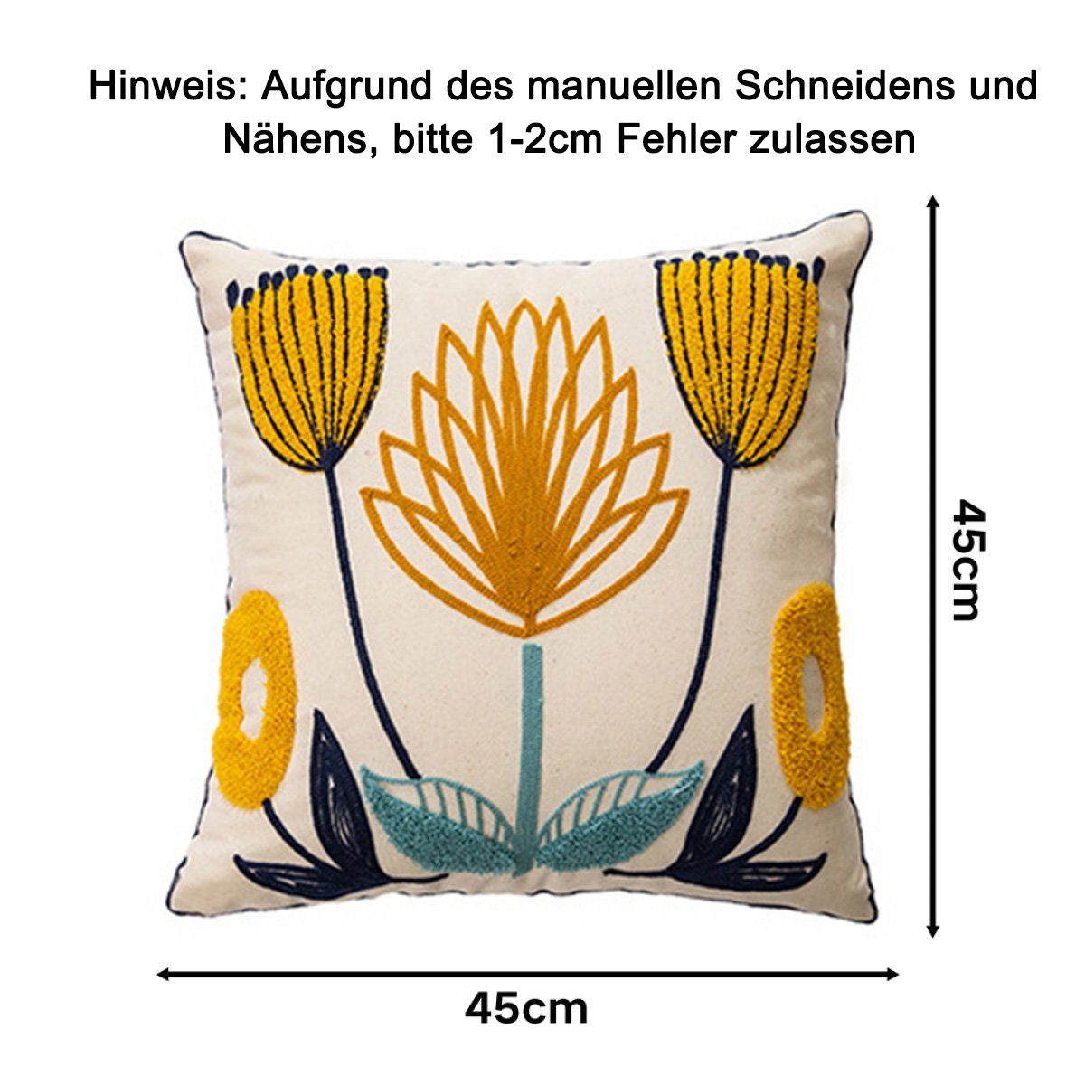 Kissenbezug Kissenbezüge modernen floralen dekorativen bunt(stil5) quadratischen Houhence Kissenbezügen