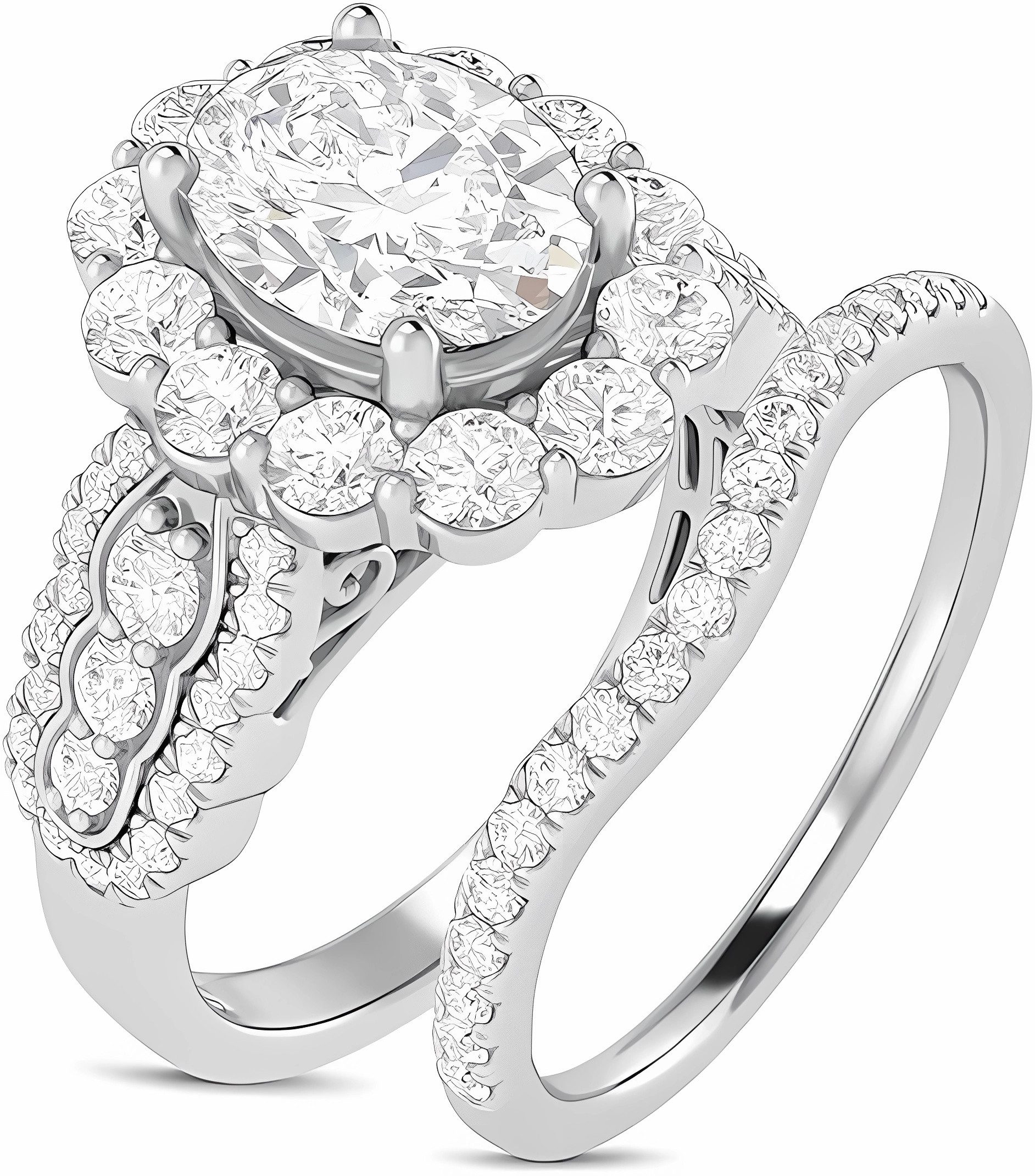 Jumpeak Diamantring Ring Gold Damen 585 günstig online kaufen