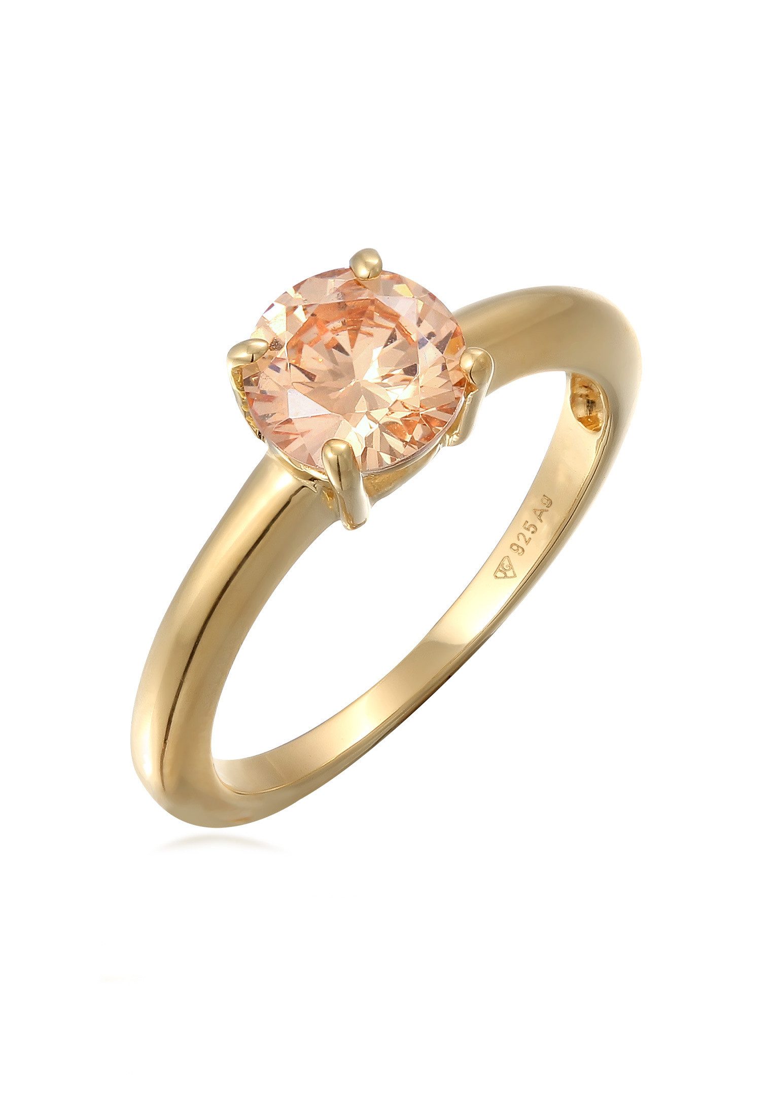 Elli Fingerring Solitär Klassisch Zirkonia Verlobung günstig online kaufen