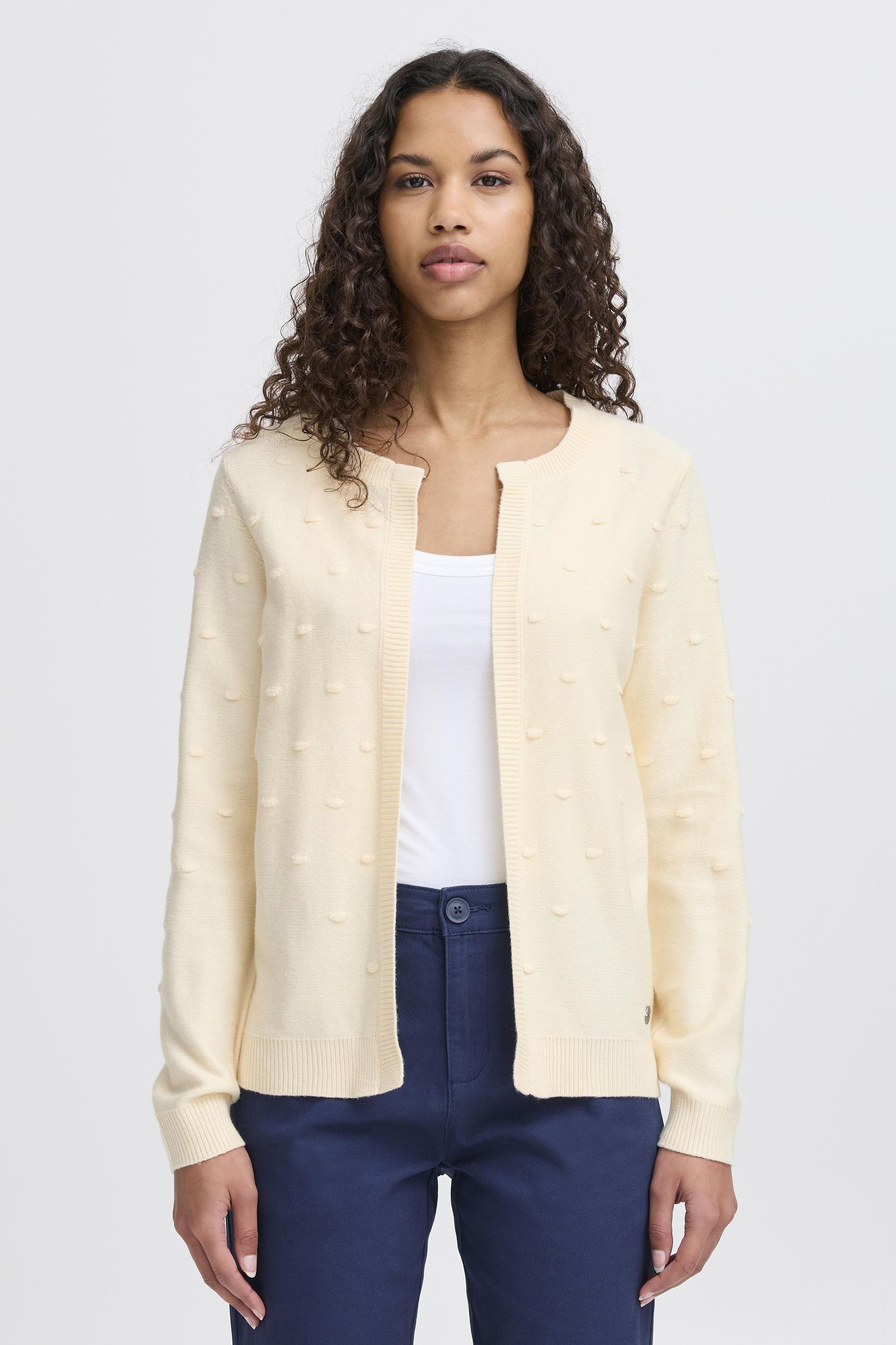 OXMO Strickjacke OXKalotta Strickjacke mit Punktmuster günstig online kaufen
