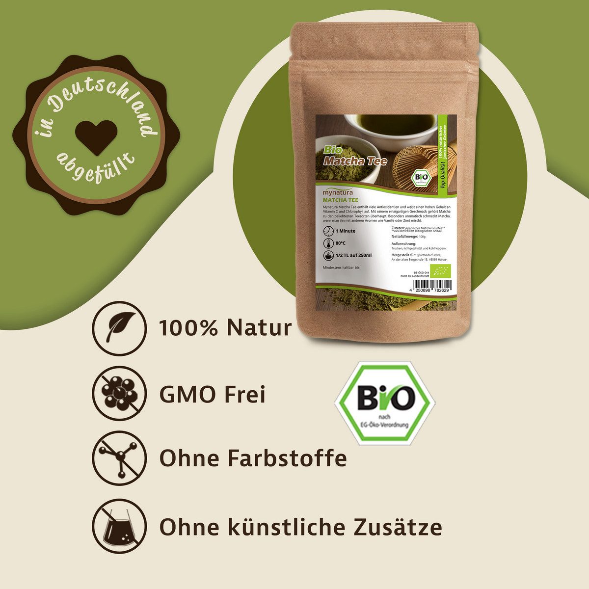 Mynatura Tee Mynatura Bio Matchapulver