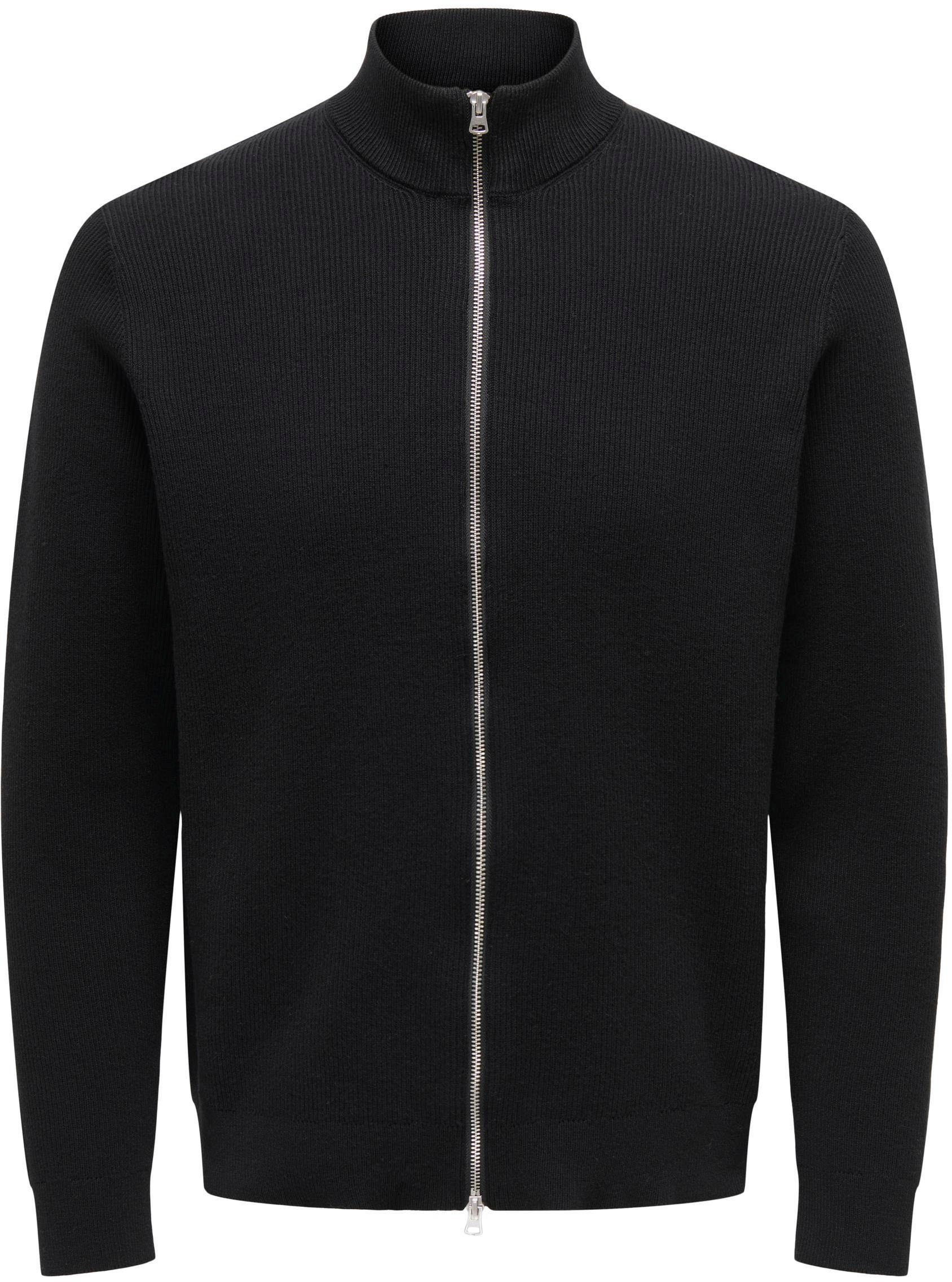 ONLY & SONS Knit OS Strickjacke black