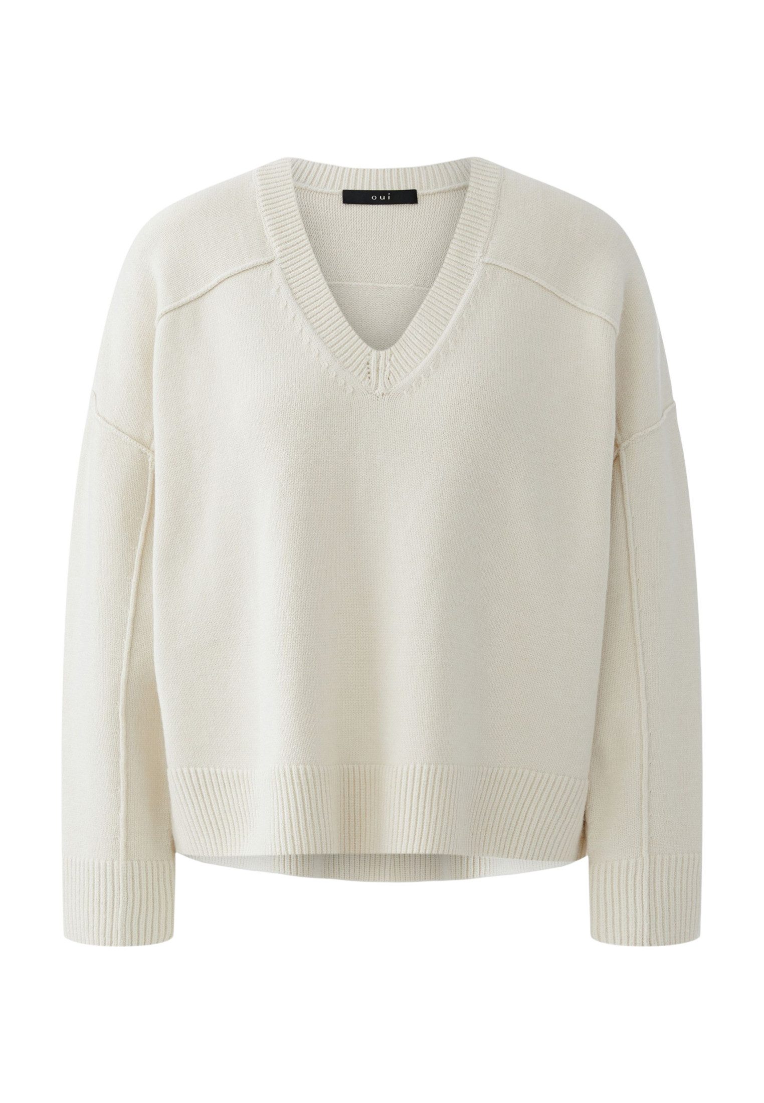 Oui V-Ausschnitt-Pullover