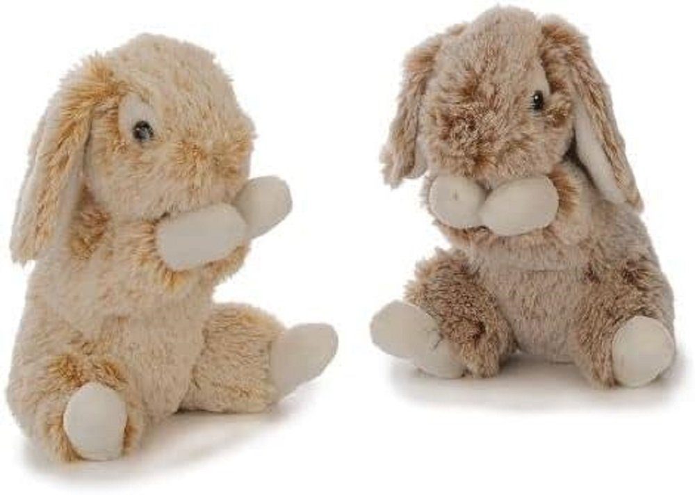 Euro Souvenirs Kuscheltier Hase ca. 16 cm, Plüsch Häschen - Kaninchen, sortiert (2-St)