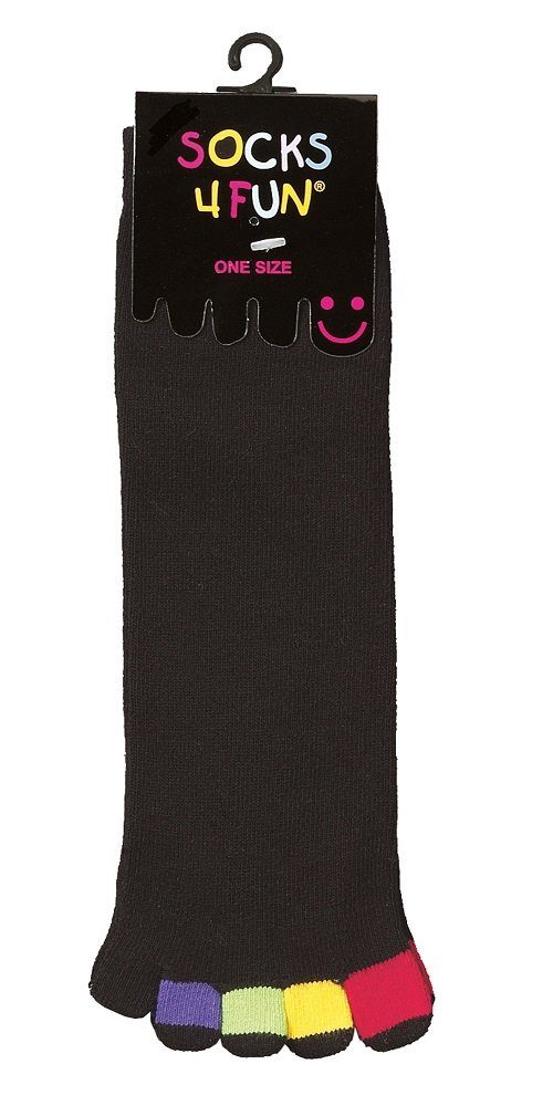 FussFreunde Zehensocken 2 Paar Zehen-Socken, Fünf Finger Zehensocken mit Antiloch-Garantie (2 Paar)
