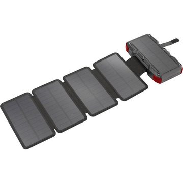 VOLTCRAFT Solar-Powerbank 20.00mAh mit 8W-Solar-Panel Solarladegerät