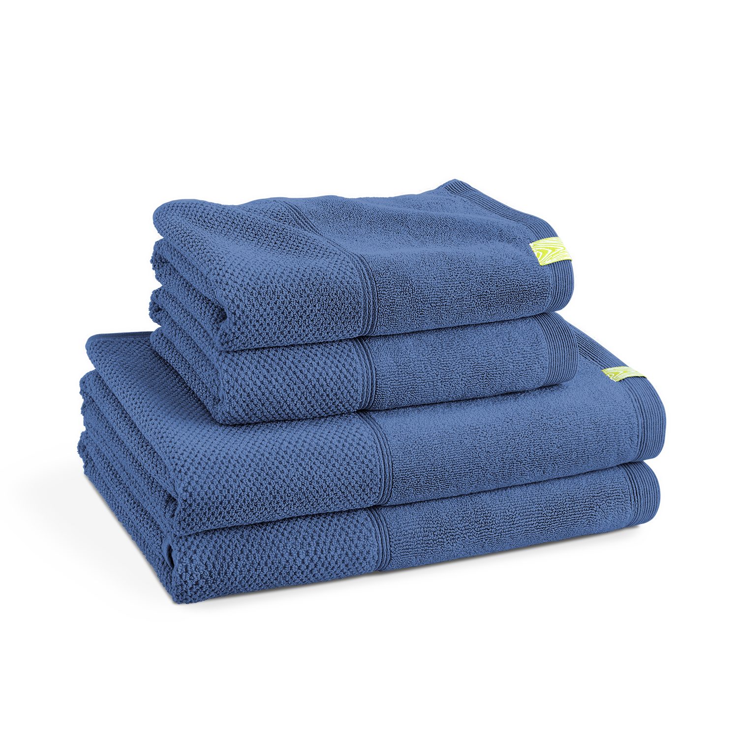 Kushel Handtücher The Daily Set, trocknet schnell, bleibt weich, umweltfreundlich, fair hergestellt Dove Blue