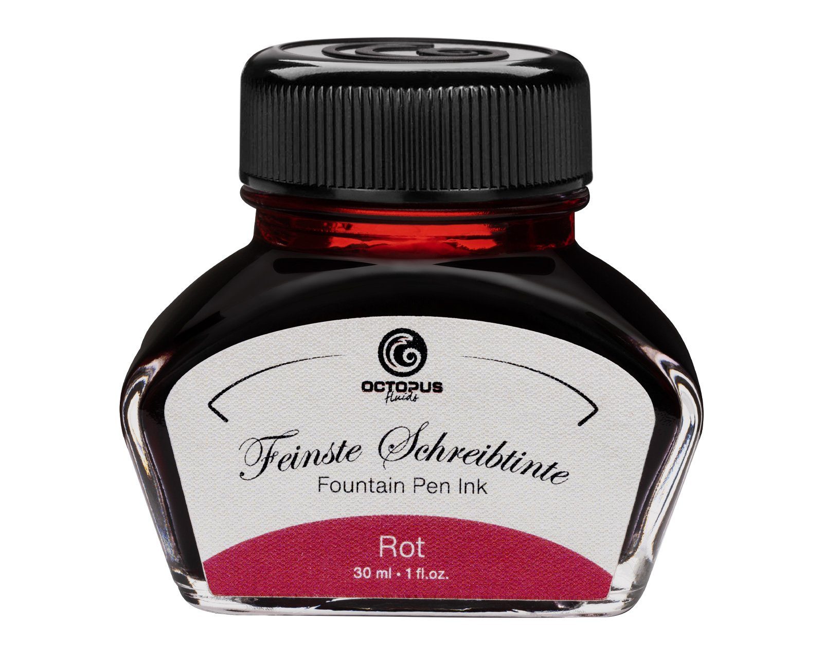 OCTOPUS Fluids Füllhaltertinte, Schreibtinte im Tintenglas Rot 30ml Tintenglas (Set, 0-tlg)