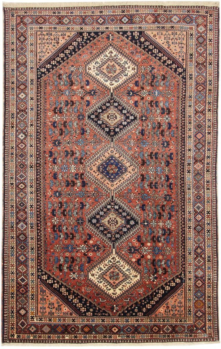 Orientteppich Yalameh 154x239 Handgeknüpfter Orientteppich / Perserteppich, Nain Trading, rechteckig, Höhe: 12 mm