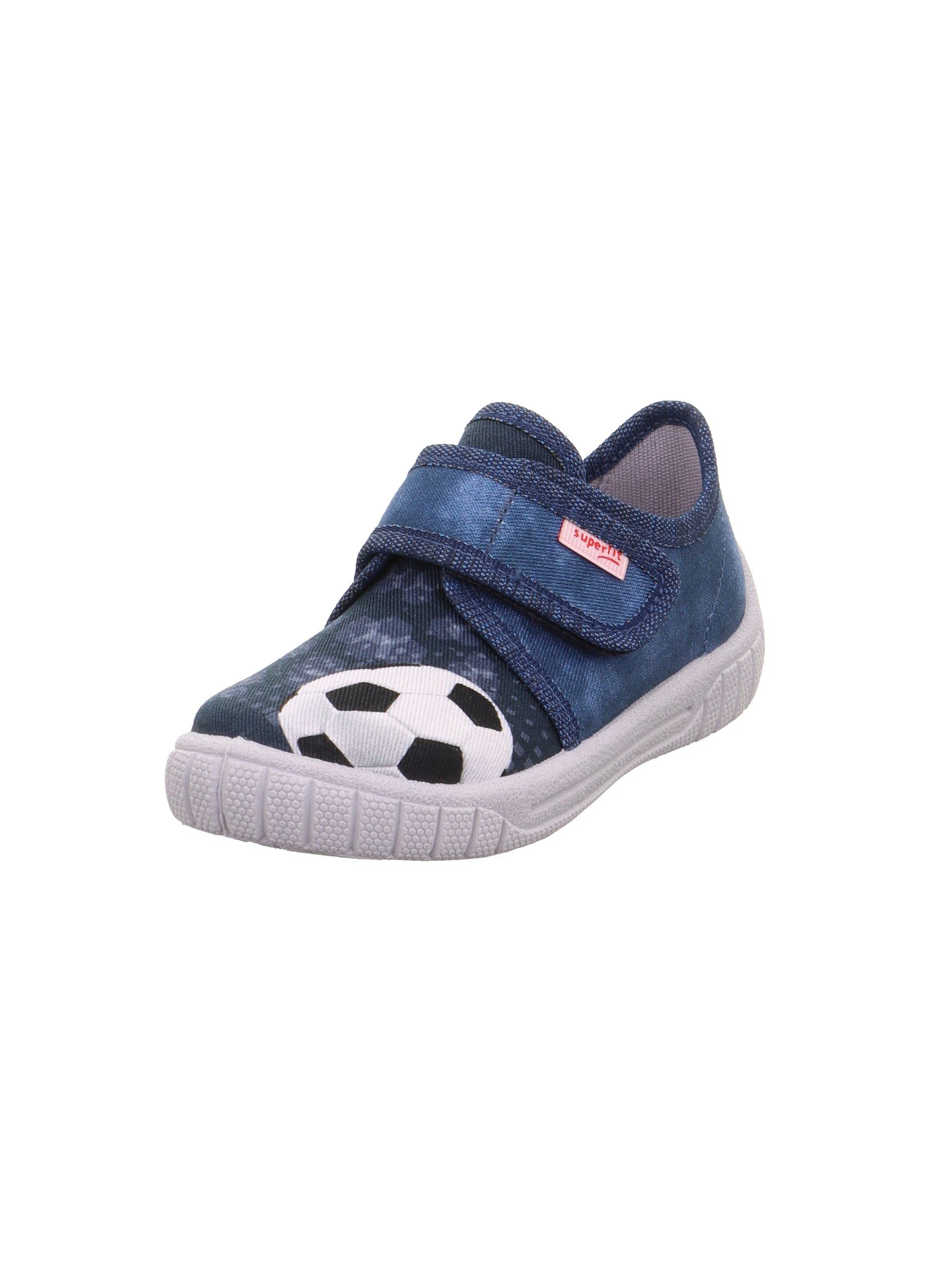 Superfit BILL, WMS: mittel Hausschuh Klettschuh, mit Logoschriftzug, Größenschablone zum Download