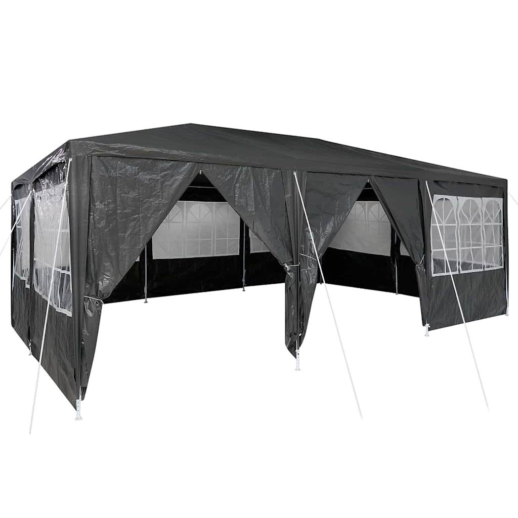 vidaXL Partyzelt Party-Zelt Anthrazit 600 x 400 x 266 cm Polyethylen