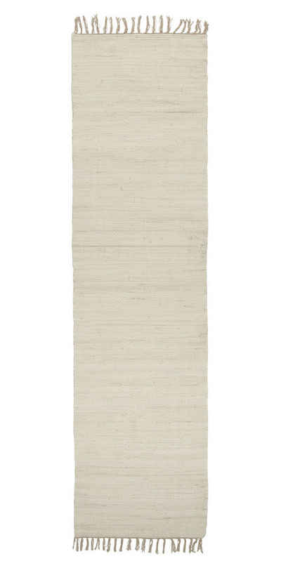 Läufer Ib Laursen - Teppich Доріжка Wohnraum 60x250cm Baumwolle Creme 65031-01, Ib Laursen