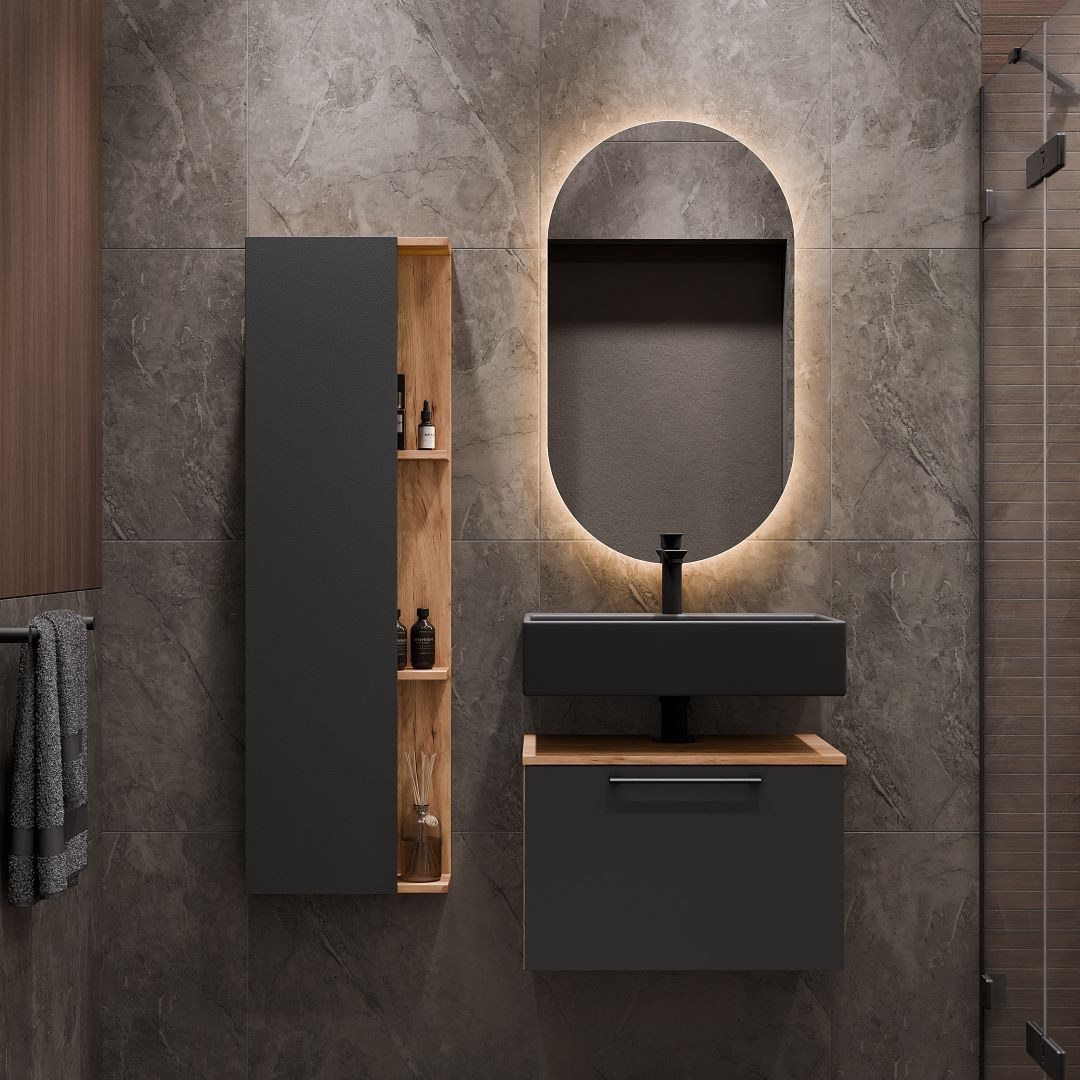Planetmöbel Badmöbel-Set Astra, (Badezimmer Möbel im günstig online kaufen