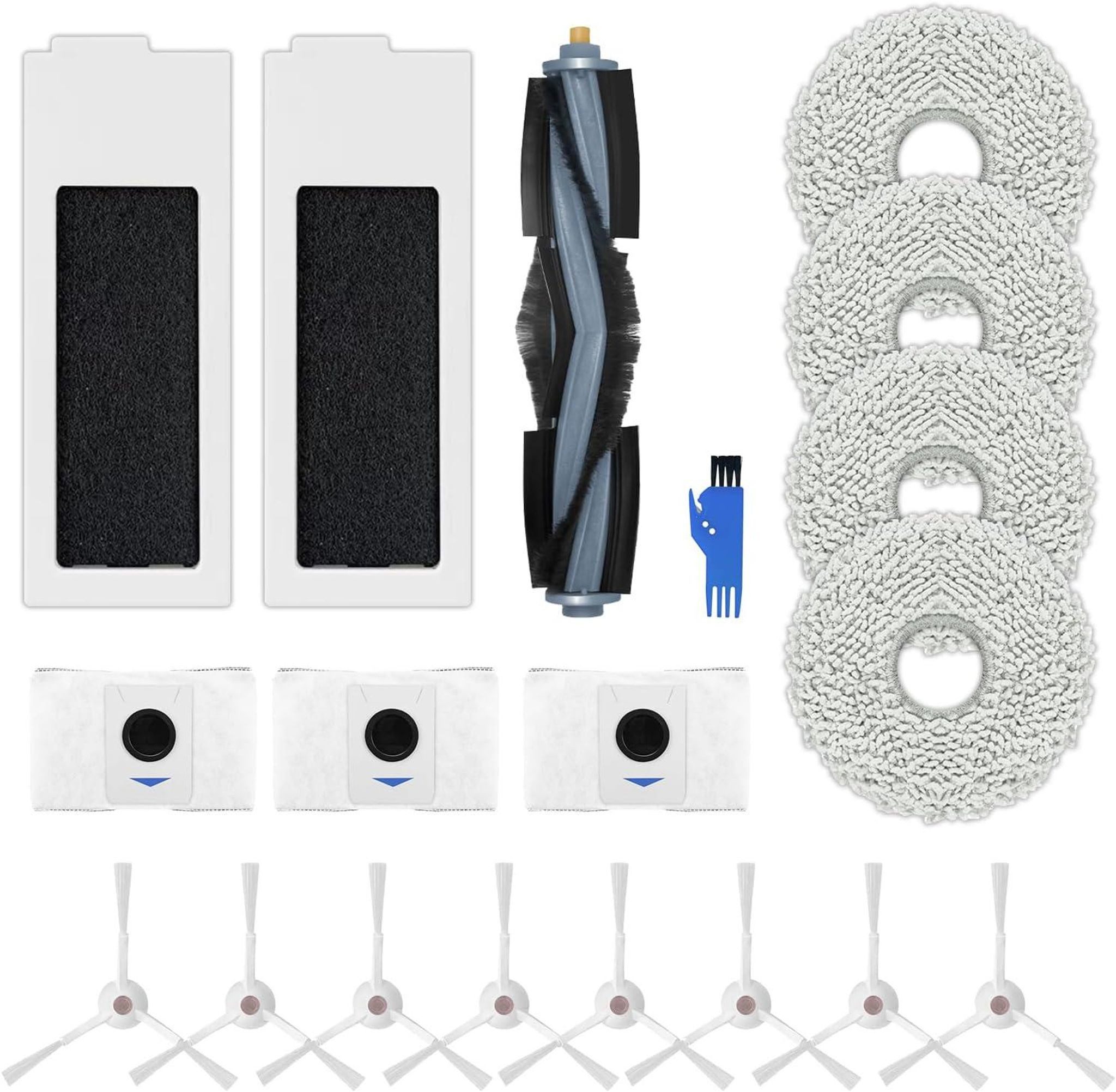 FELIXLEO Saugroboter Ersatz Zubehoerset fuer ECOVACS DEEBOT T20 Omni / T20e Omni 19-teilig