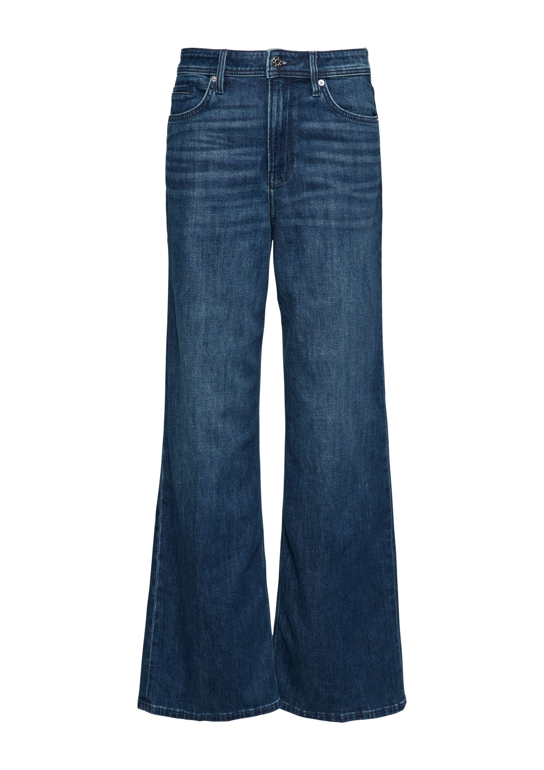 s.Oliver Weite Jeans - Flared Jeans einfarbig - Schlaghose - Weite Jeans Bootcut