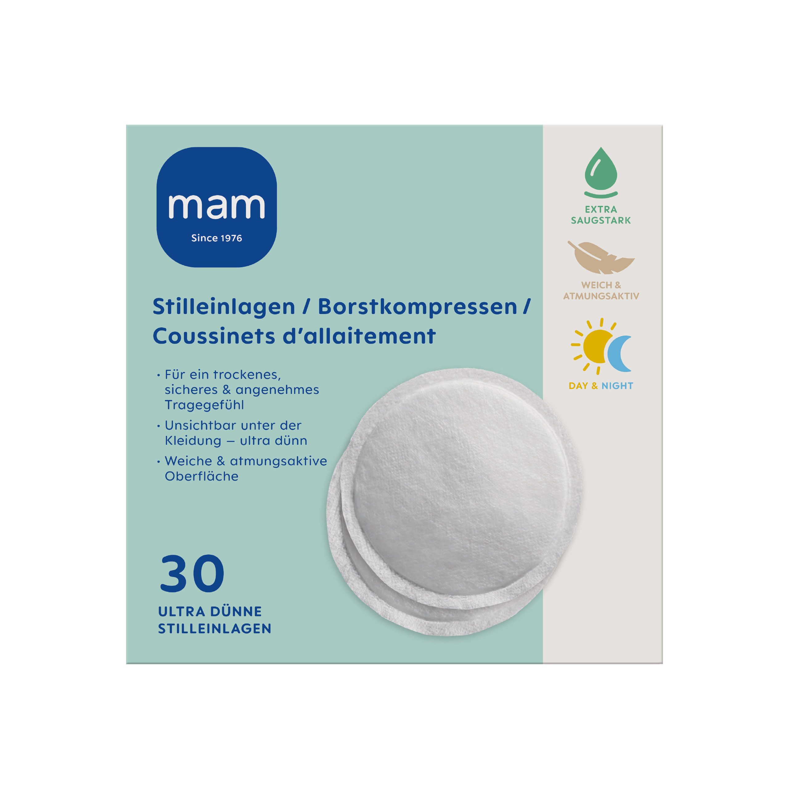 MAM BH-Stilleinlagen Ultra dünn & Saugstark, 15-St., 30 Stück