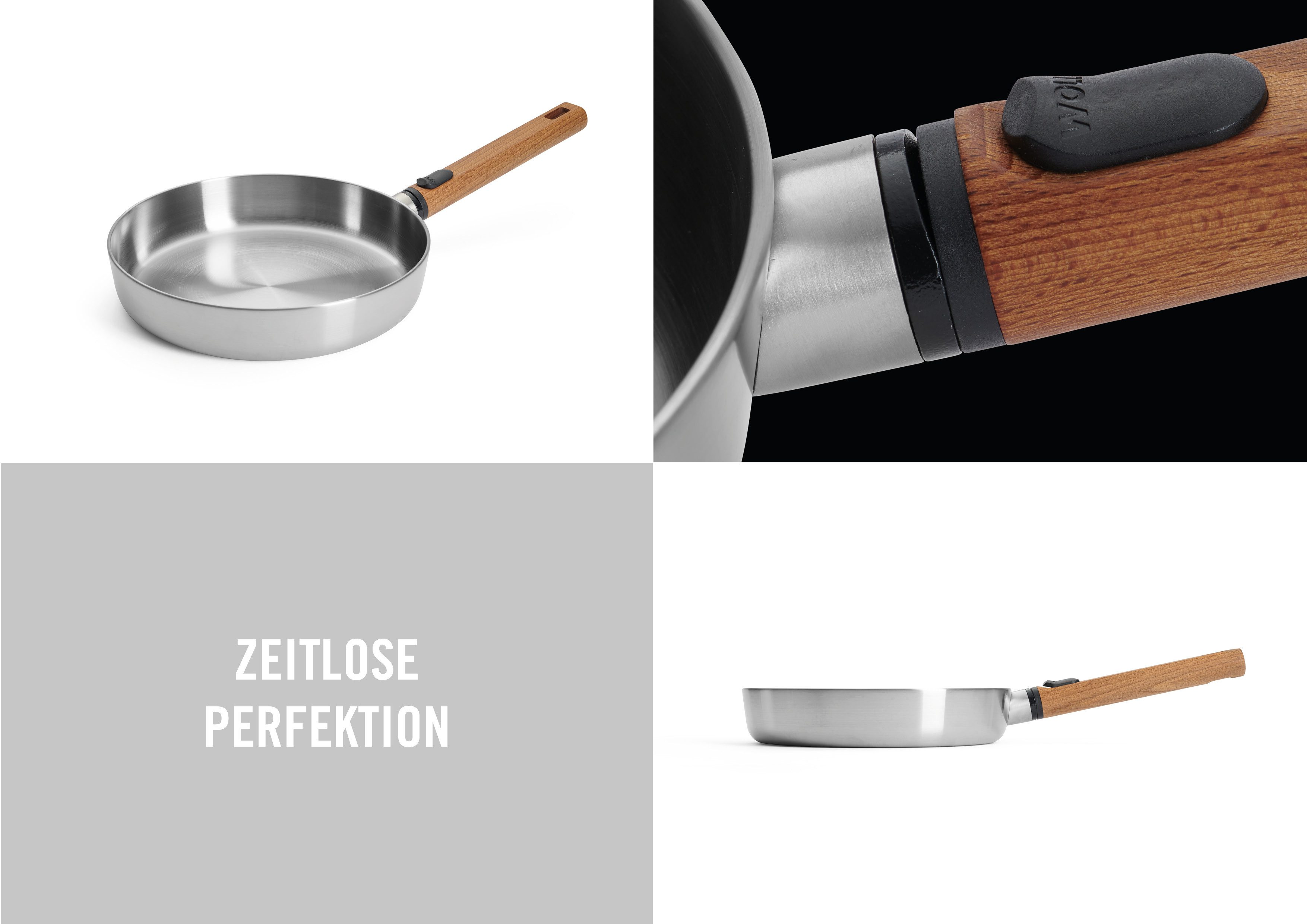 WOLL Bratpfanne Logic Steel, Edelstahl 18/10 (1-tlg), 5-Schicht-Aufbau