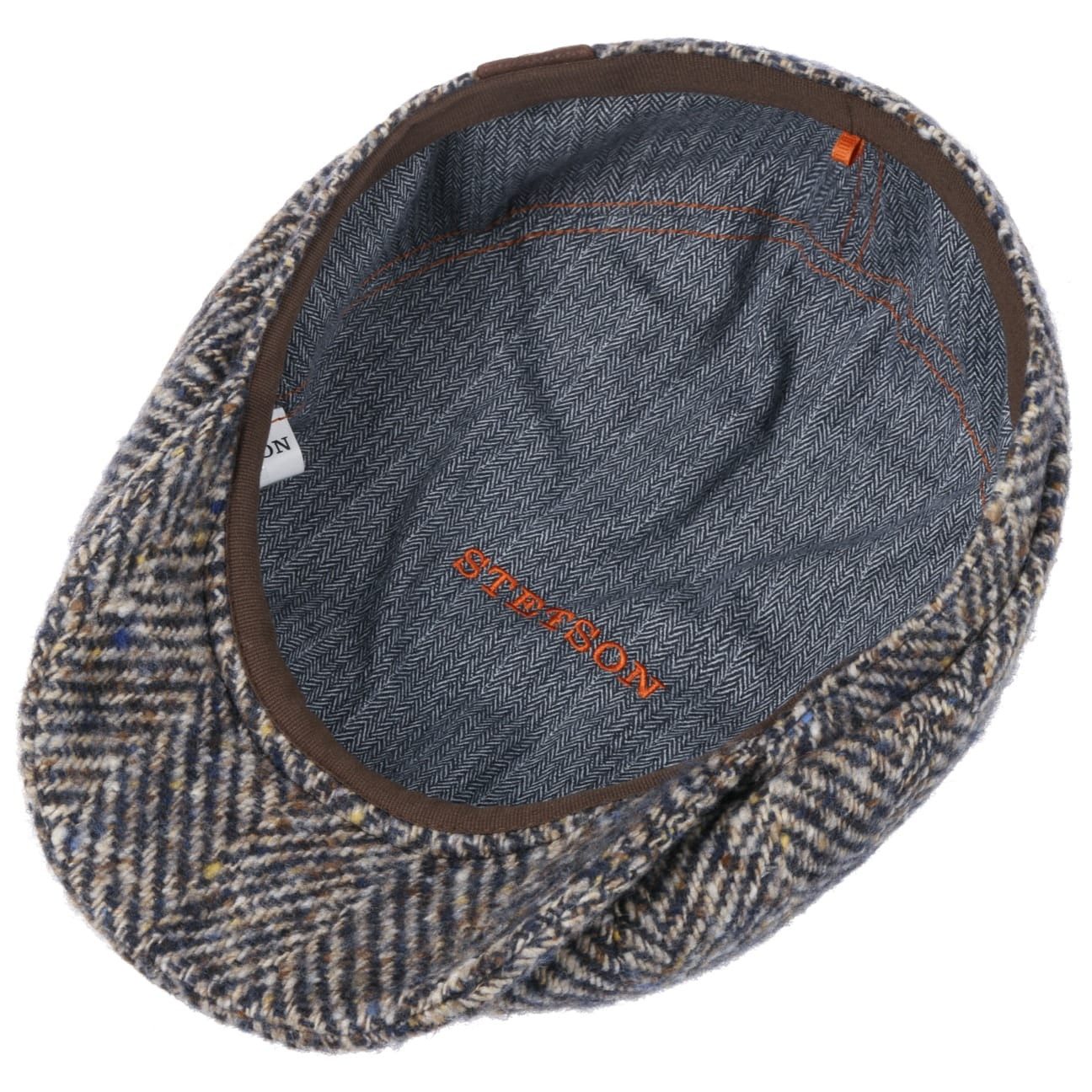 Stetson Flat Cap (1-St) Wollcap mit Schirm, Made in the EU