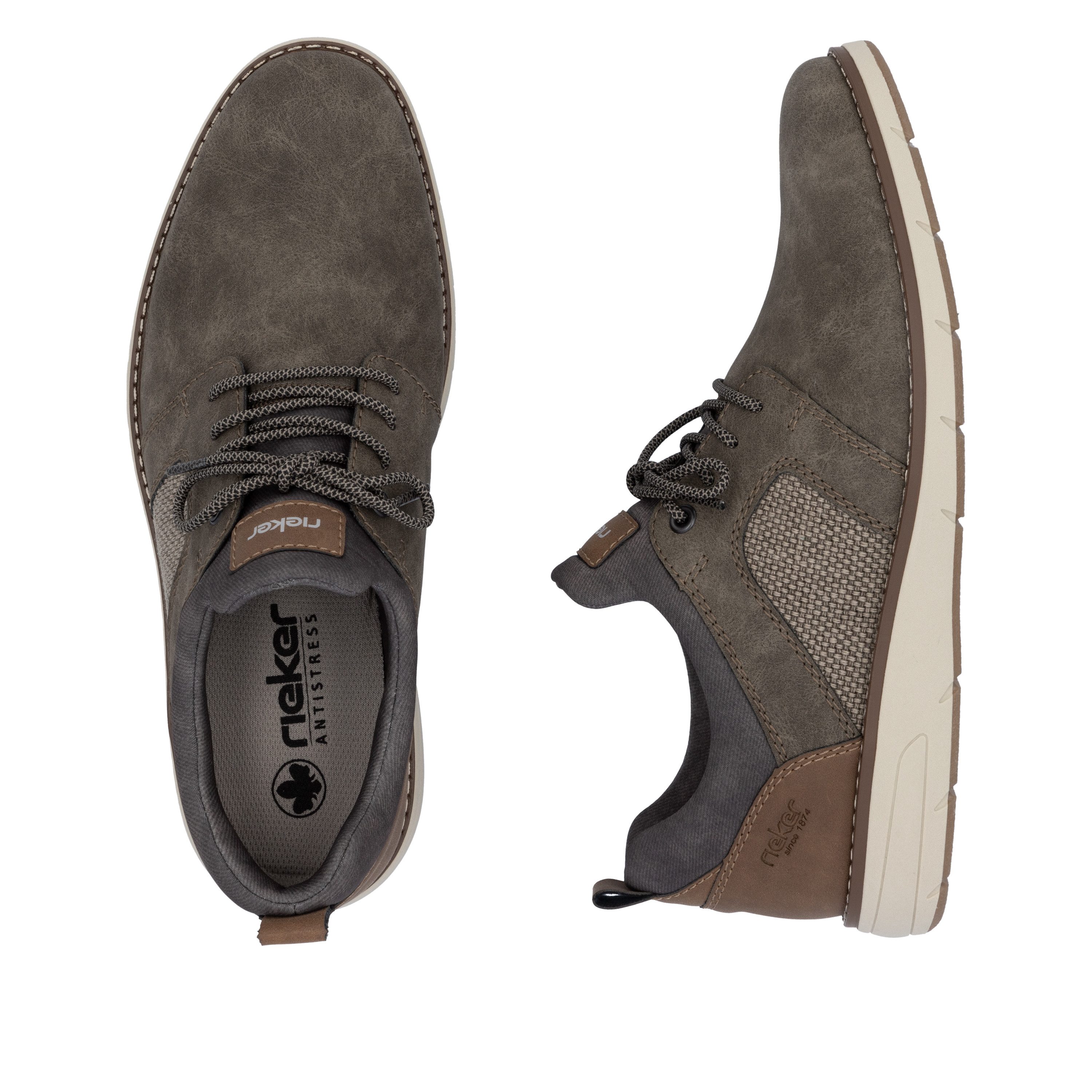 Rieker Slip-On Sneaker Slipper, Freizeitschuh, Halbschuh mit modischer Laufsohle
