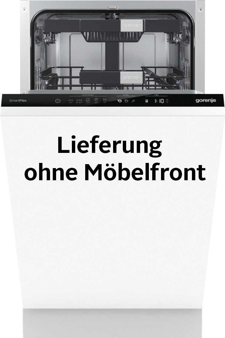 GORENJE vollintegrierbarer Geschirrspüler GV 583C10, 8 l, 10 Maßgedecke, TotalDry autom. Türöffnung