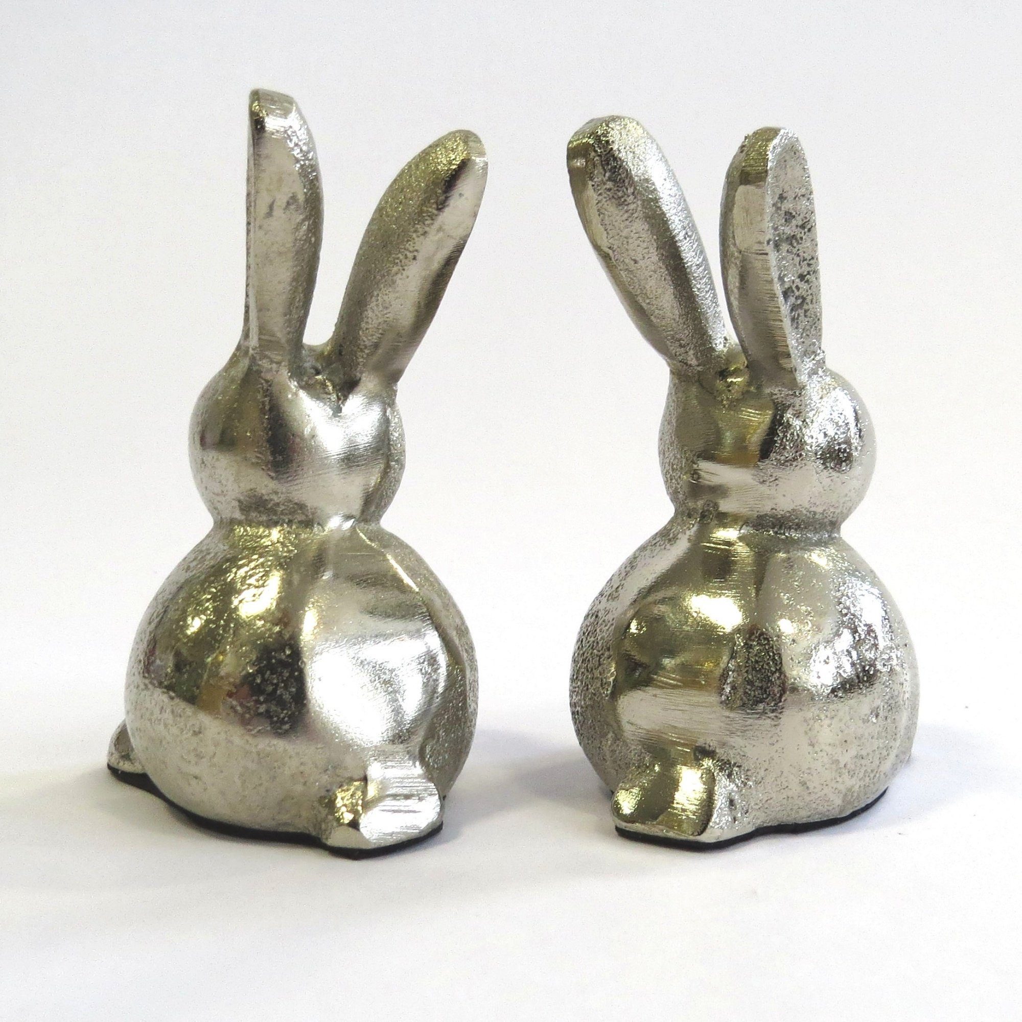 Ostern cm, Set colmore Set 2er Silber Hasenpaar 9 Modern 2er Osterhase