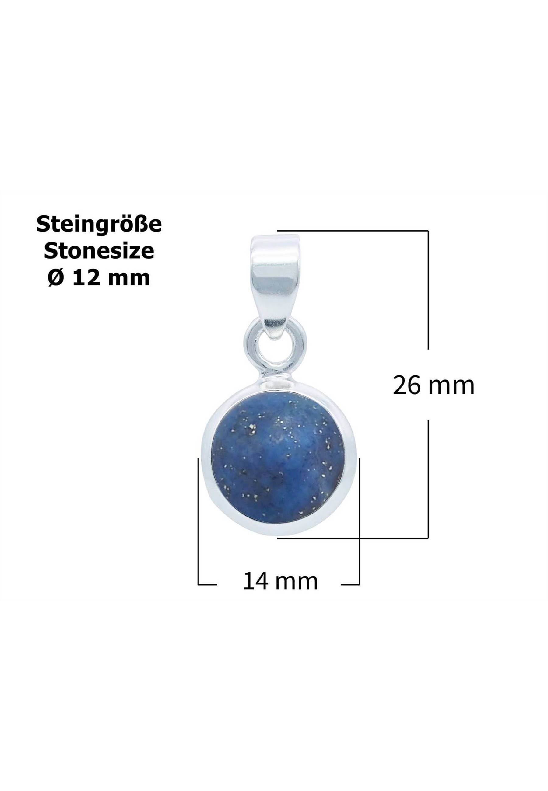 Lapis Lazuli mantraroma Silber 925er mit Kettenanhänger