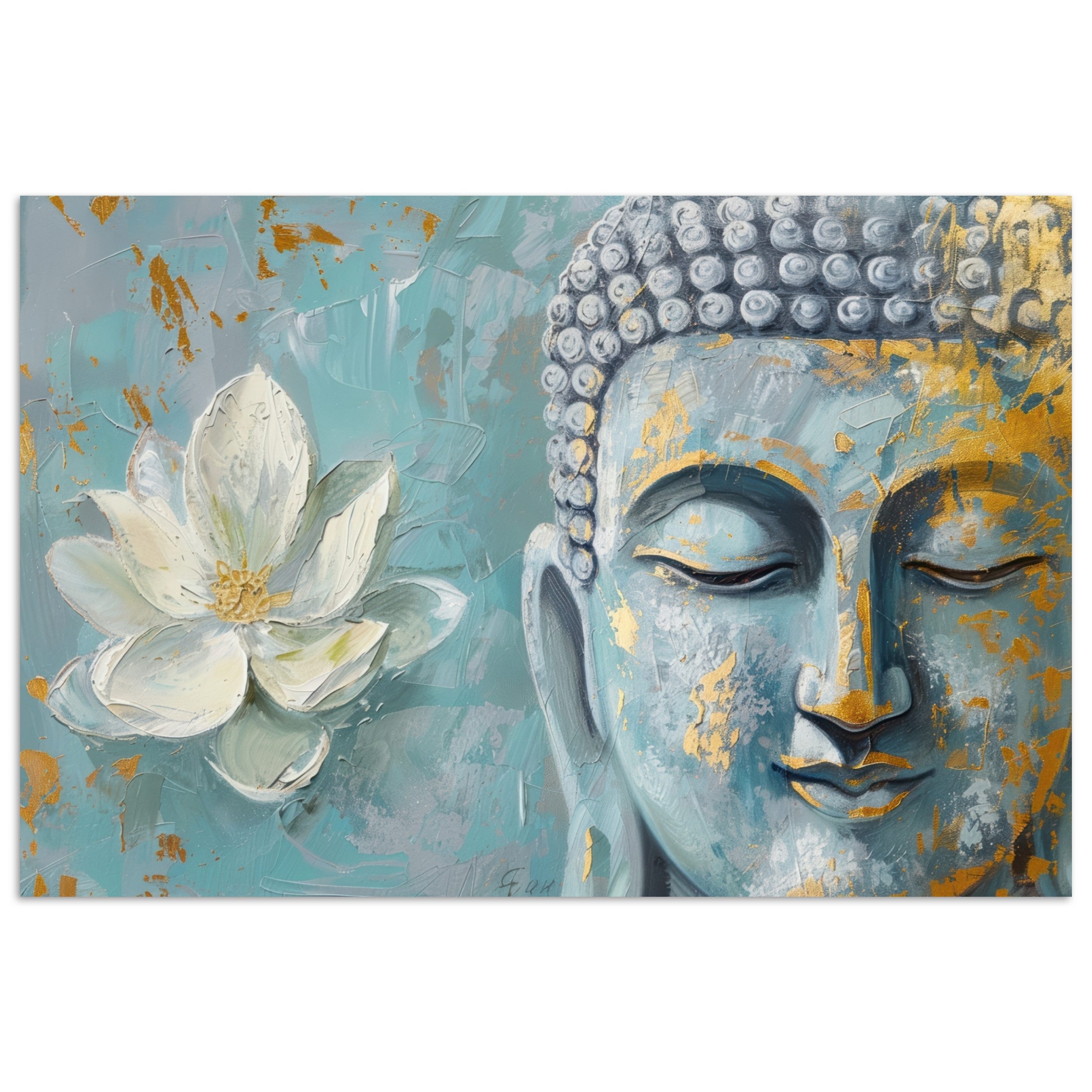 MuchoWow Poster Buddha - Blume - günstig online kaufen