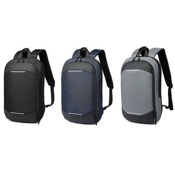 HAUSS SPLOE Laptoprucksack Laptoprucksack Arbeitsrucksack Schulrucksack Wasserbeständig (1 Stück Slim Notebook Laptop Tasche Schule Uni Rucksack, Anti-Diebstahl, Backpack mit Laptopfach, Erweiterbarer Laptop Rucksack), für Herren Damen Jungen Teenager Freizeit Arbeit Business Reisen